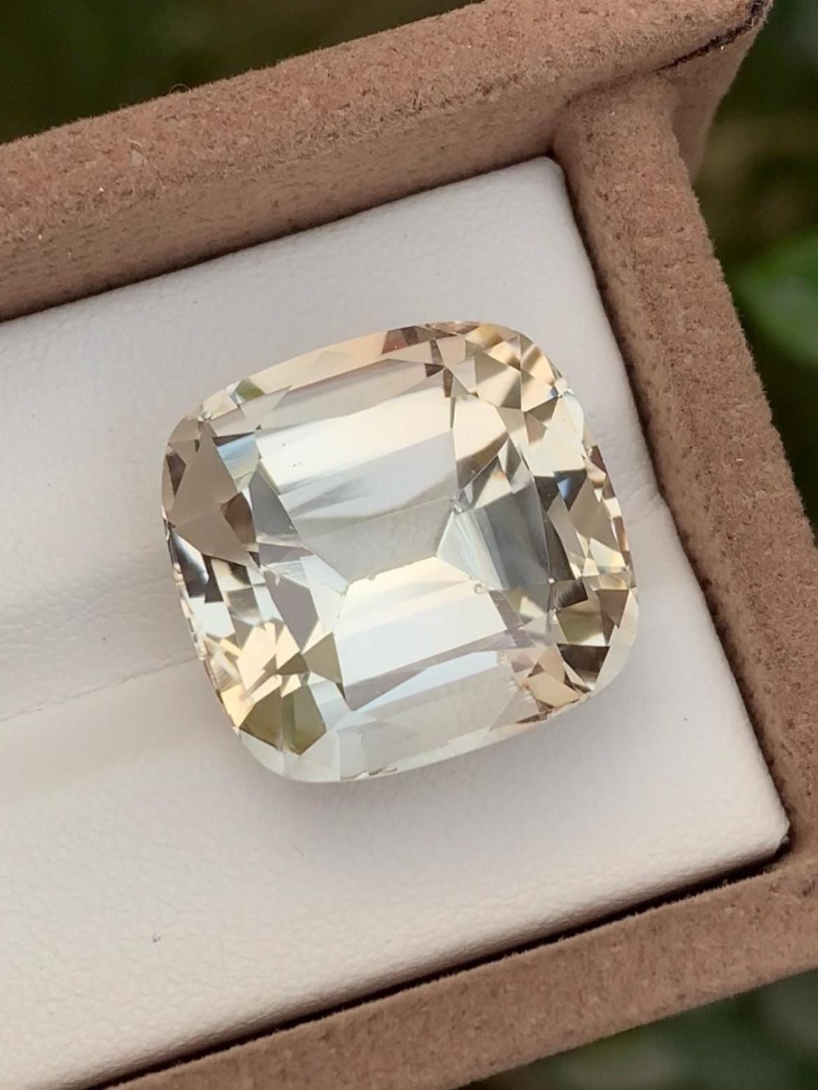 Golden Topaz 33.96ct Cushion Cut – Skardu Pakistan