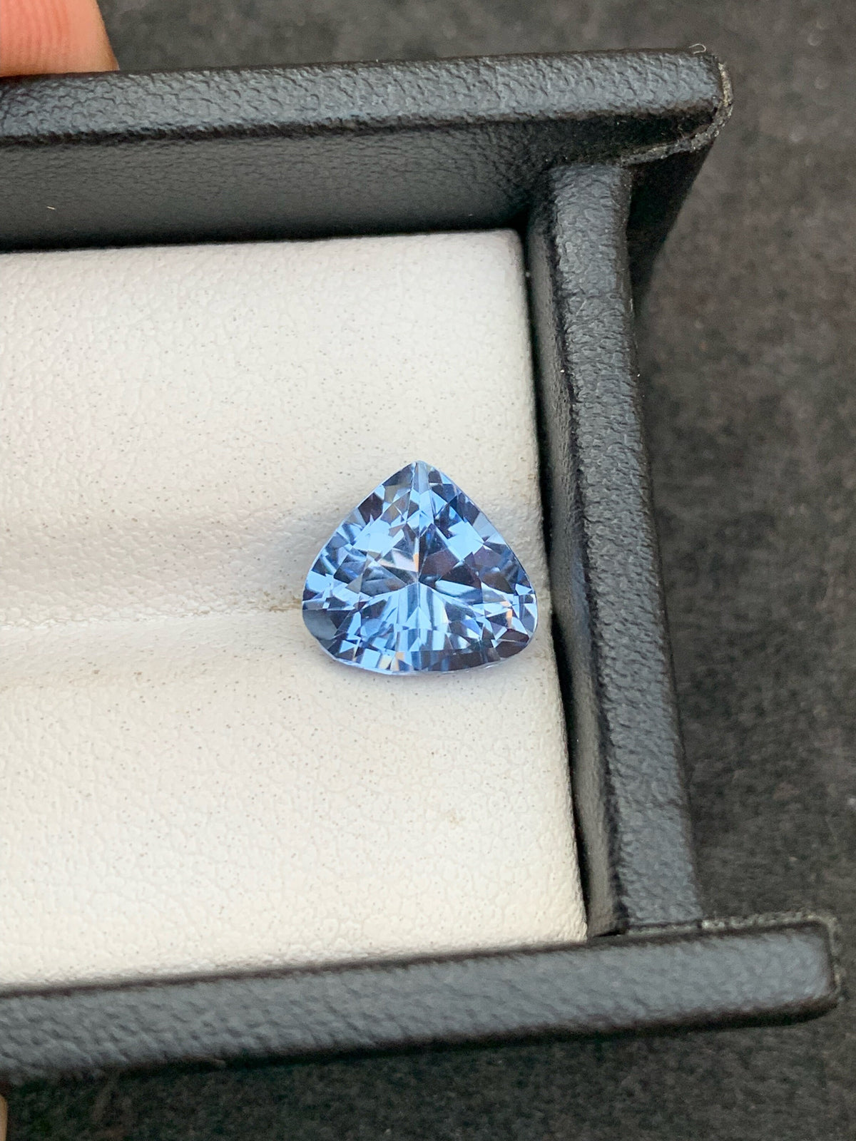 Santa Maria Blue Aquamarine Gemstone: Trillion Cut, March Birthstone, 2.70 Carats