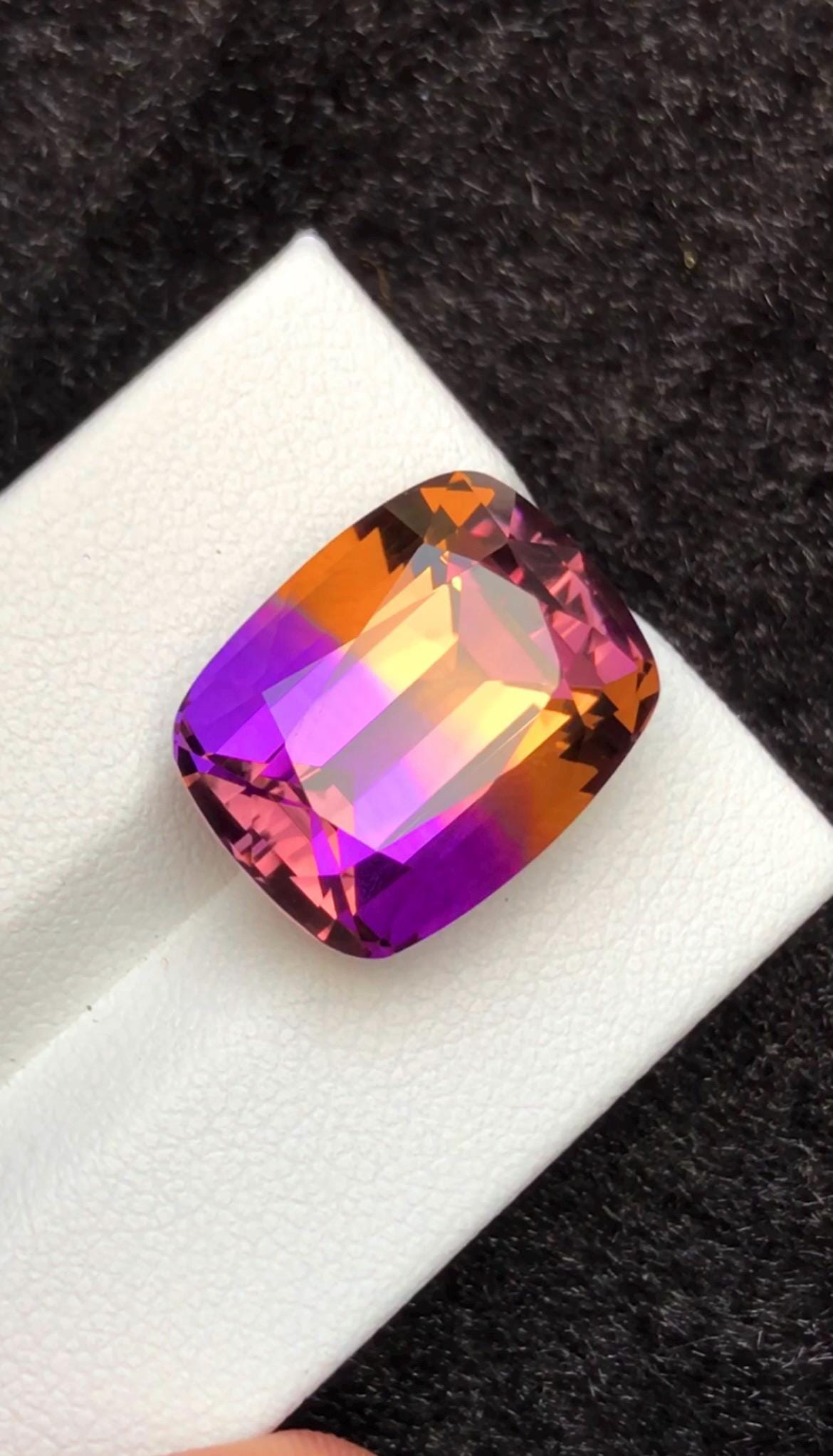Bi-Color Ametrine 15.80ct Cushion Cut – Gemstone from Brazil