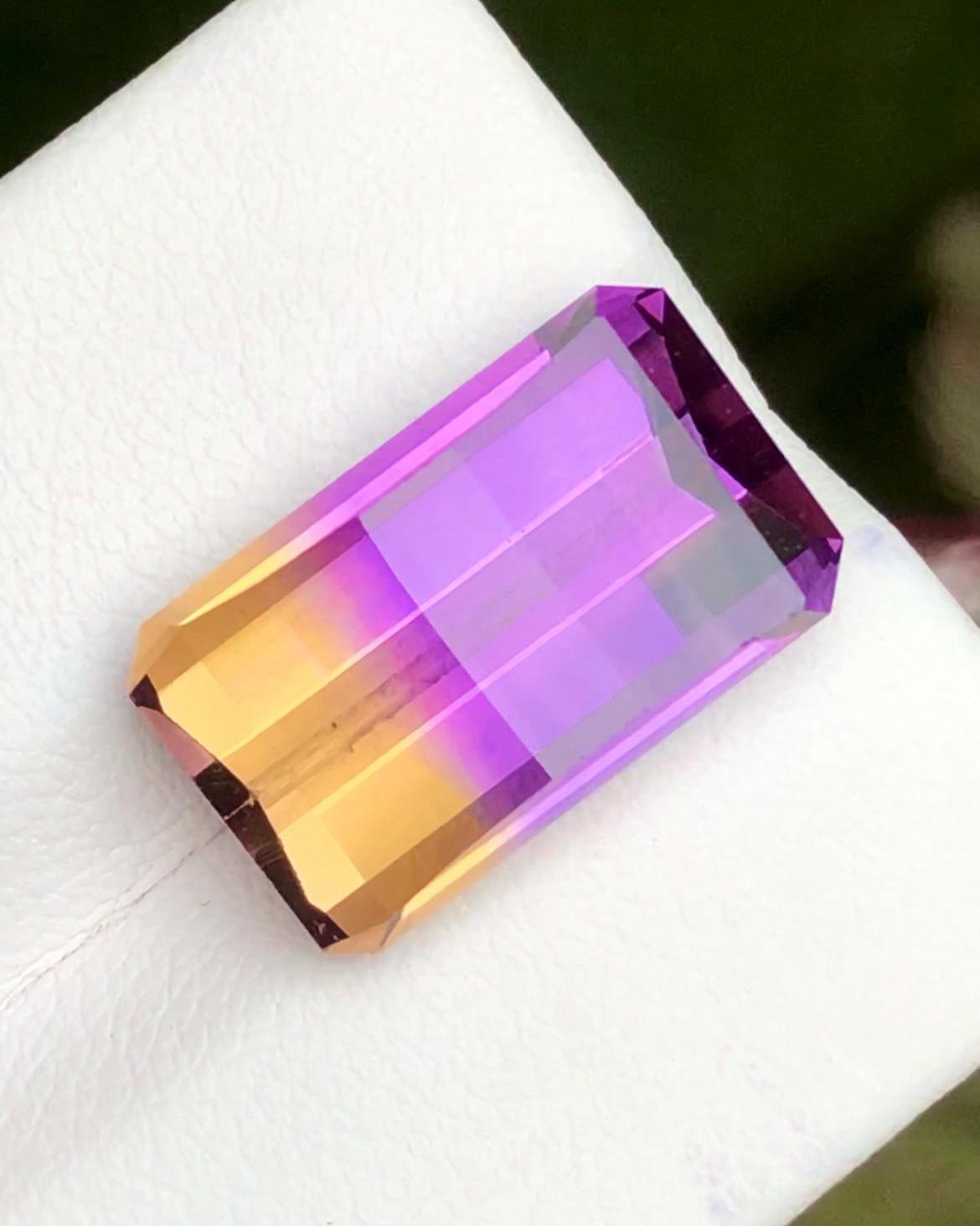Ametrine 11 Carat Pixel Cut Loose Gemstone – from Brazil