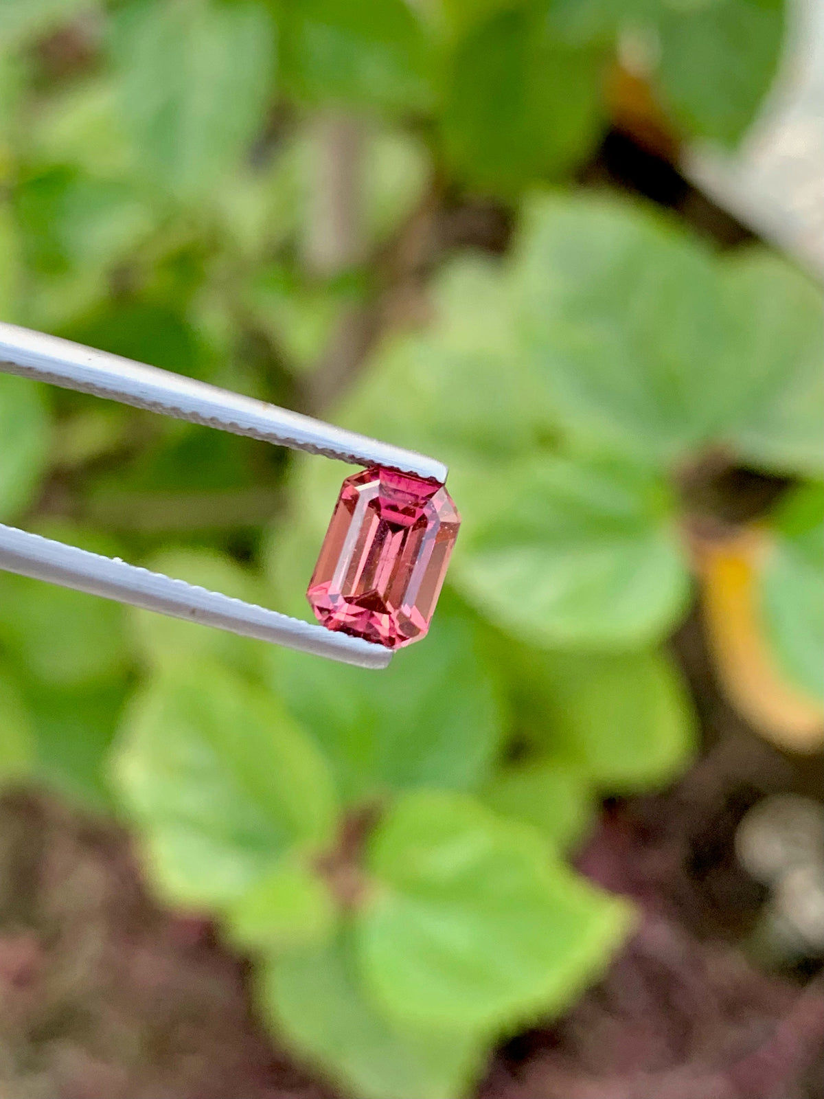 Pink Tourmaline Gemstone: 1.70 CT Emerald Cut, October Birthstone