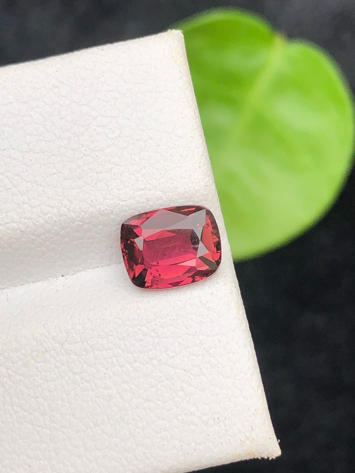 Deep Red Spinel Gemstone: 1.30 Carat Cushion Cut, Afghanistan Origin