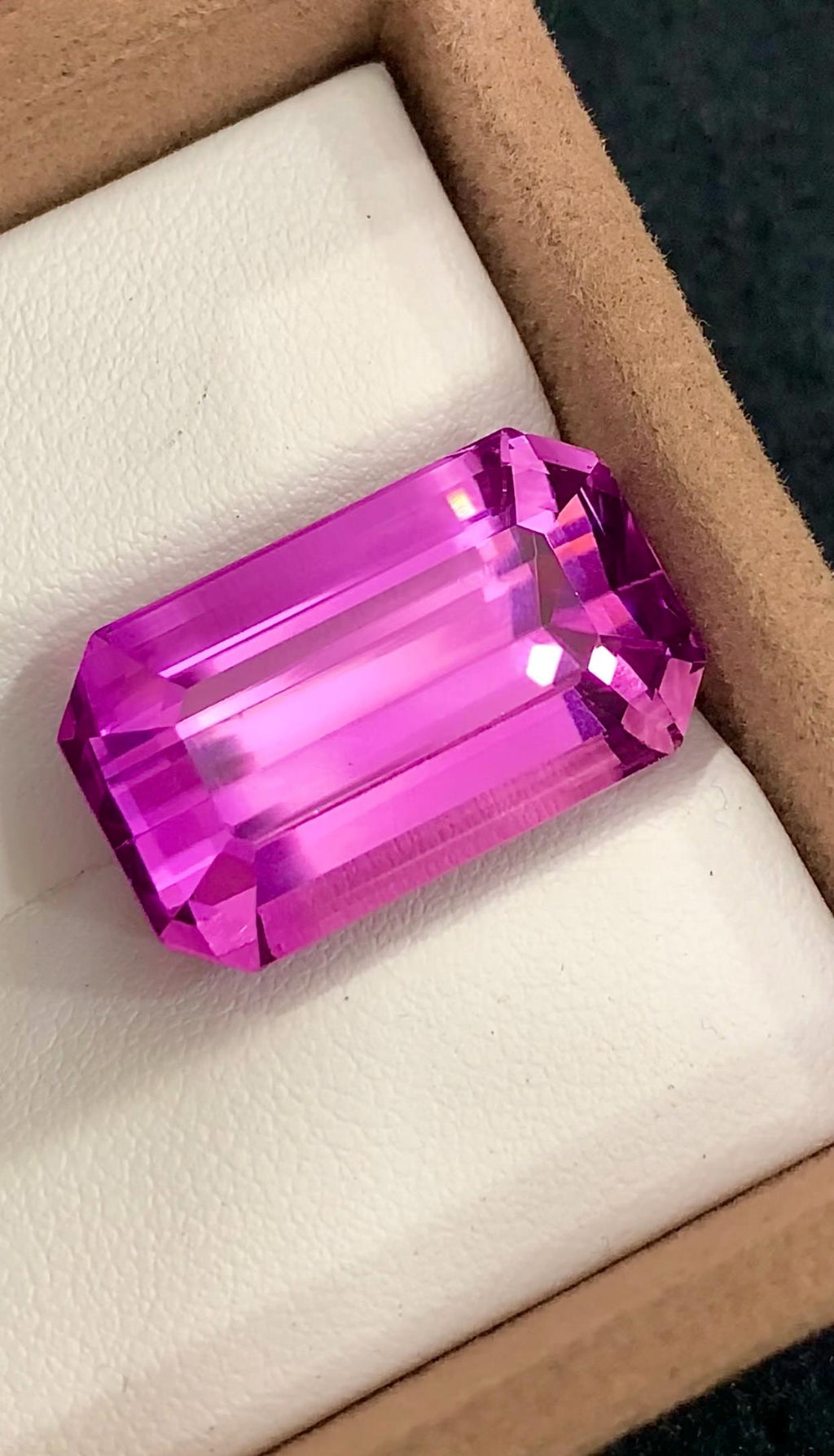 Pink Kunzite 28.95 Carat Emerald Cut Loose Gemstone from Afghanistan