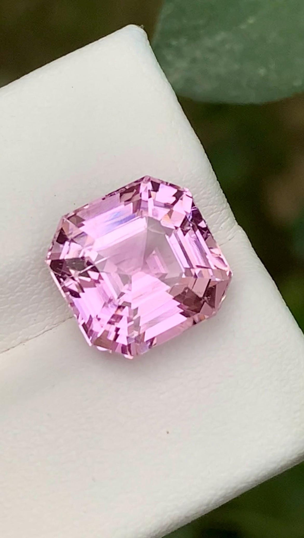 Pink Kunzite Gemstone: 7.10 CT Faceted Asscher Cut From Nuristan Afghanistan