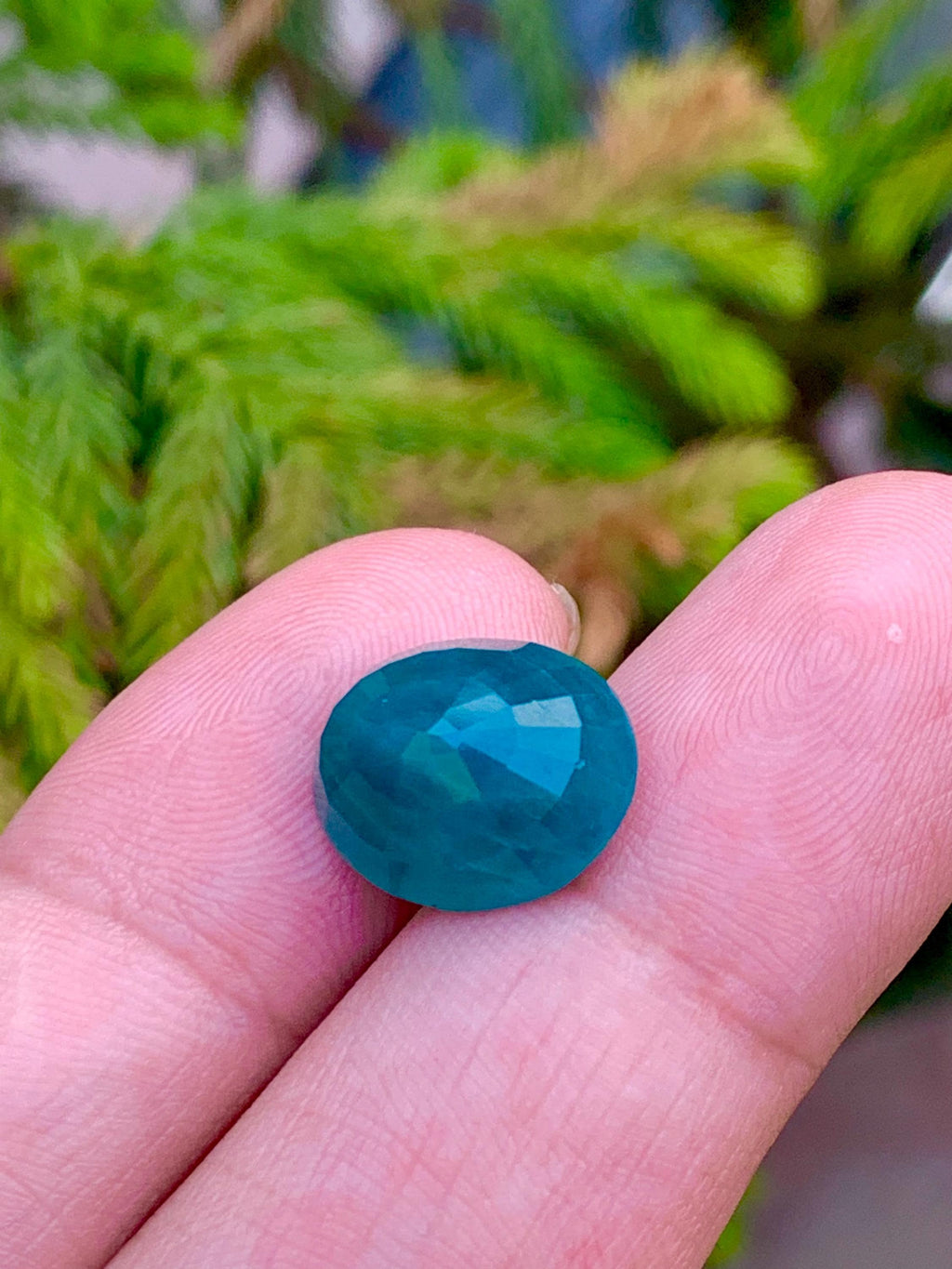 Grandidierite Cabochon: 9.30 CT Bluish Green Gemstone from Madagascar