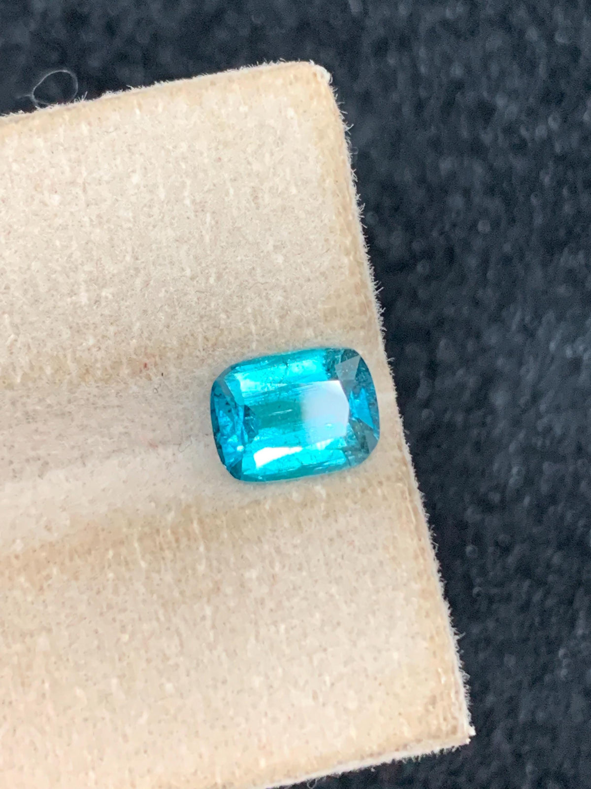 Lagoon Tourmaline Gemstone: 1.35 Carat Emerald Cut, Afghanistan