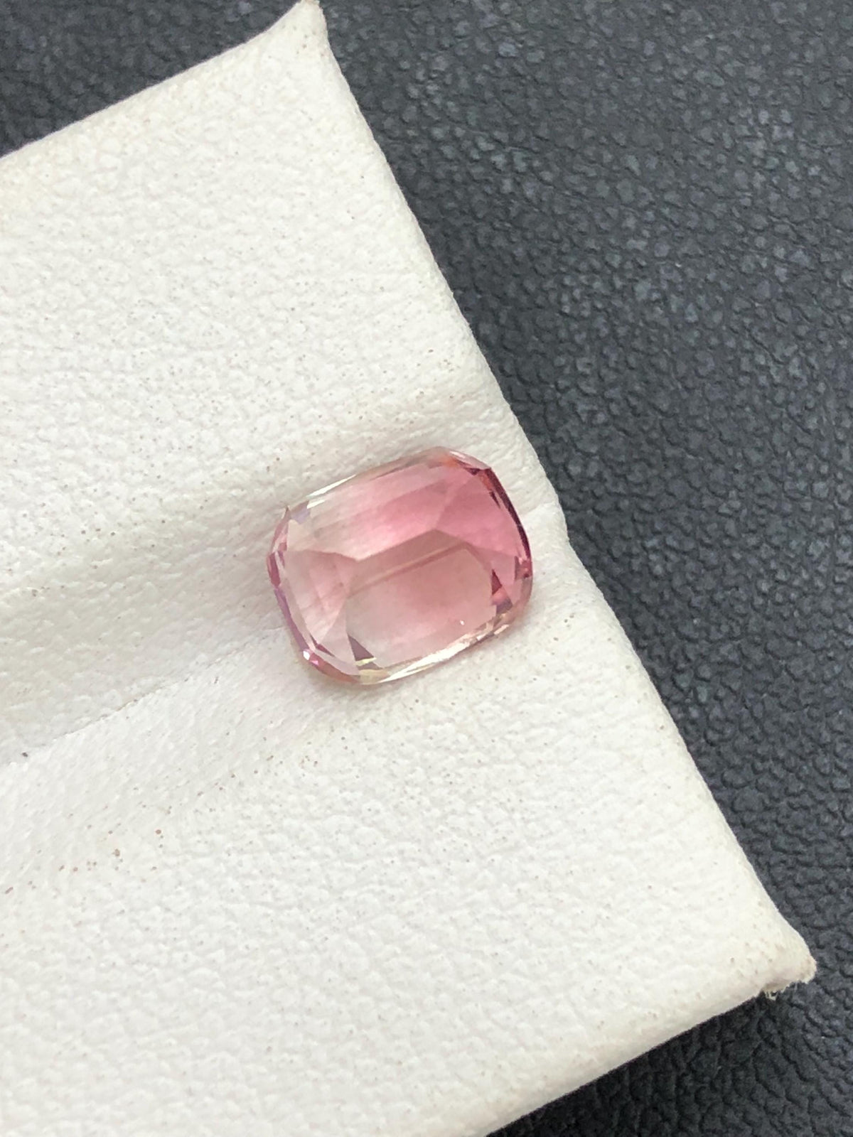Bi Colour Tourmaline 1.95 Carat Cushion Cut – 8x6.49x5.23mm Loose Gemstone