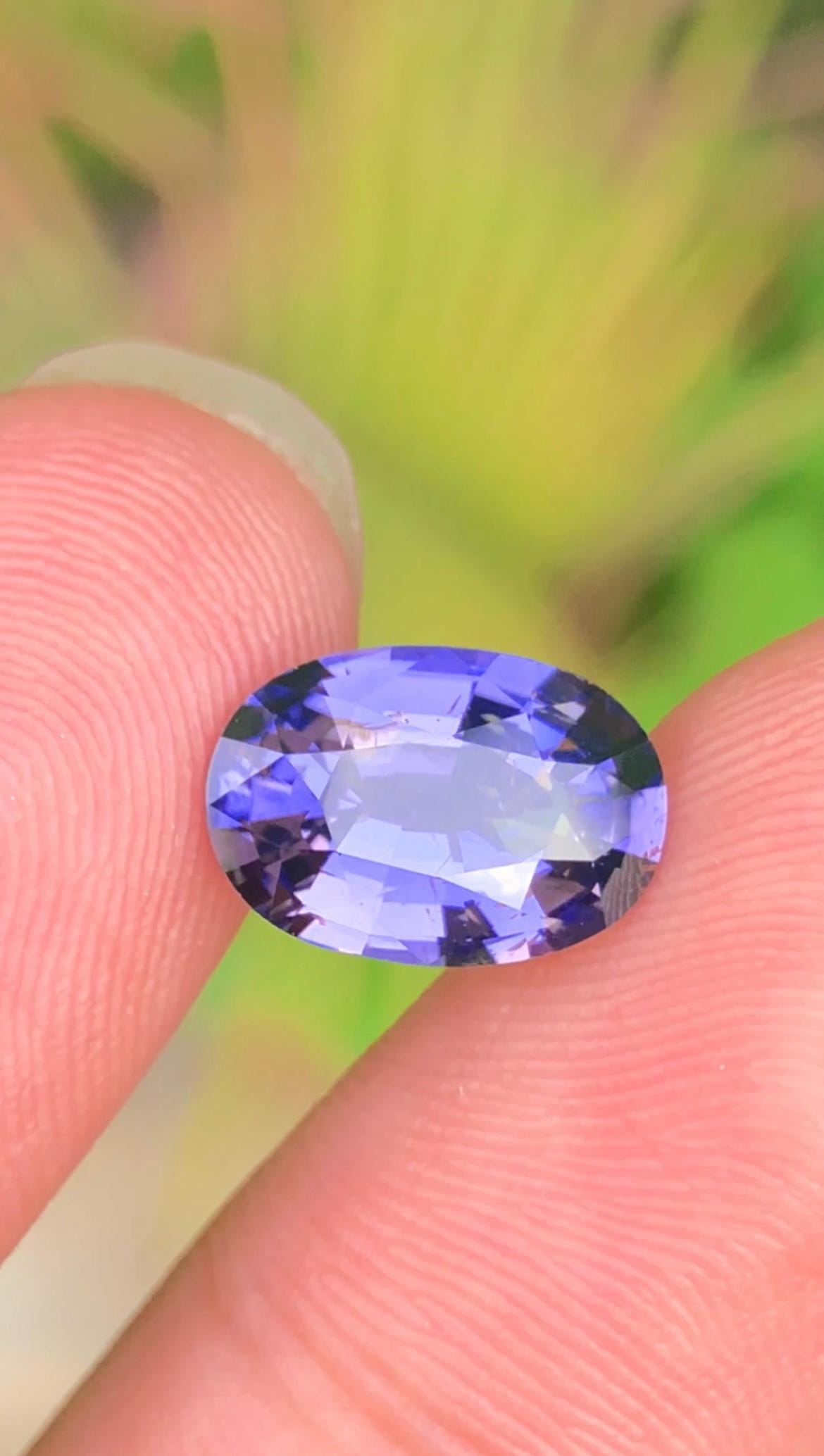 Color Change Spinel3.05ct Oval Faceted Cut – Color-Change Blue to Purple with Certificate.