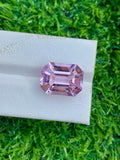 Lavender Pink Kunzite Gemstone: Emerald Cut, 15.05 CT Loose Stone