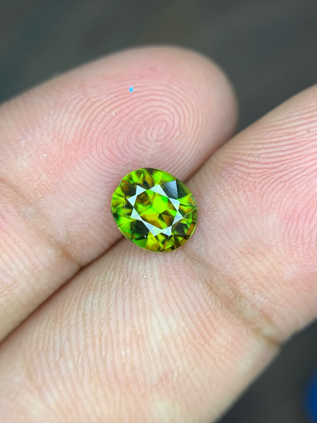 1.15 CT Natural Sphene Gemstone: Oval Cut, Himalayan Origin