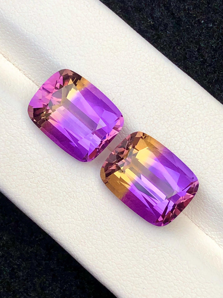 Bi-Color Ametrine 14.90ct Cushion Cut – Gemstone from Brazil
