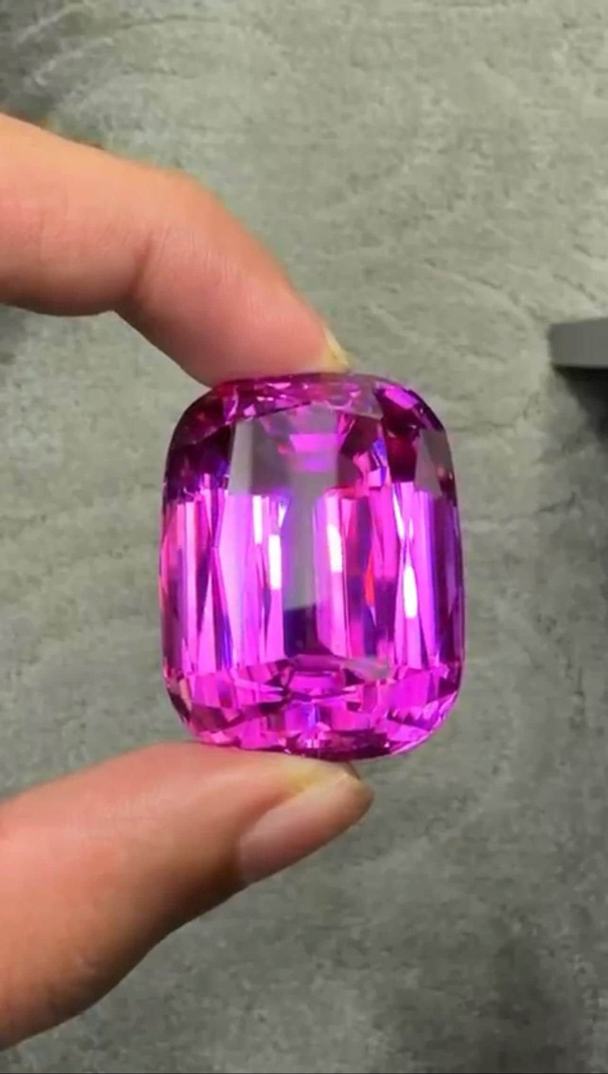 Pink Kunzite 227.50ct Cushion Cut Gem - Big Size Kunzite from Afghanistan