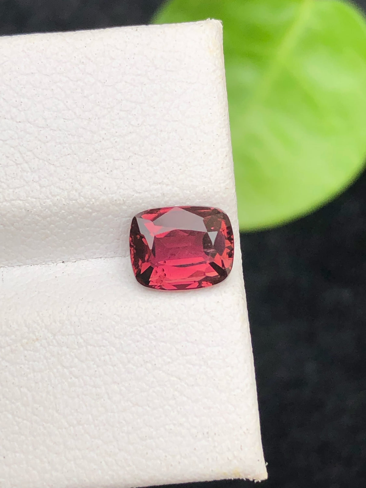 Deep Red Spinel Gemstone: 1.30 Carat Cushion Cut, Afghanistan Origin