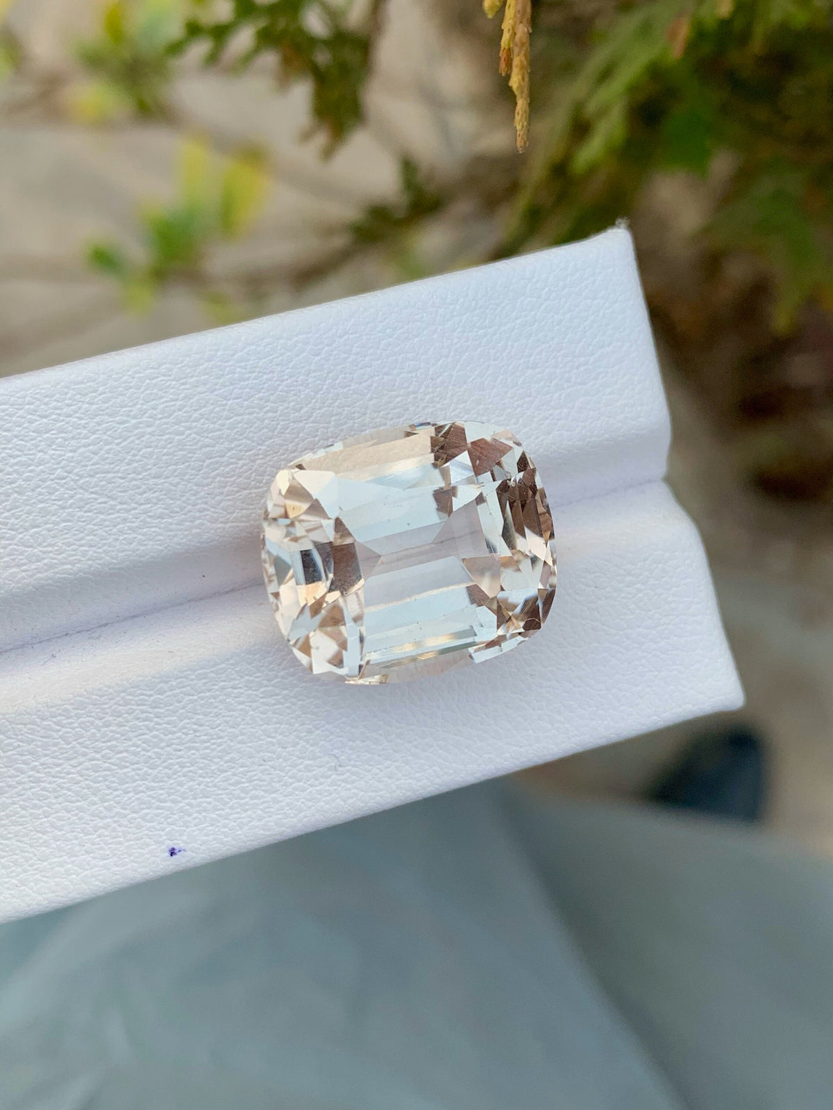 Yellow Topaz Loose Gemstone: 26.80 CT Faceted Cushion Cut, November Birthstone