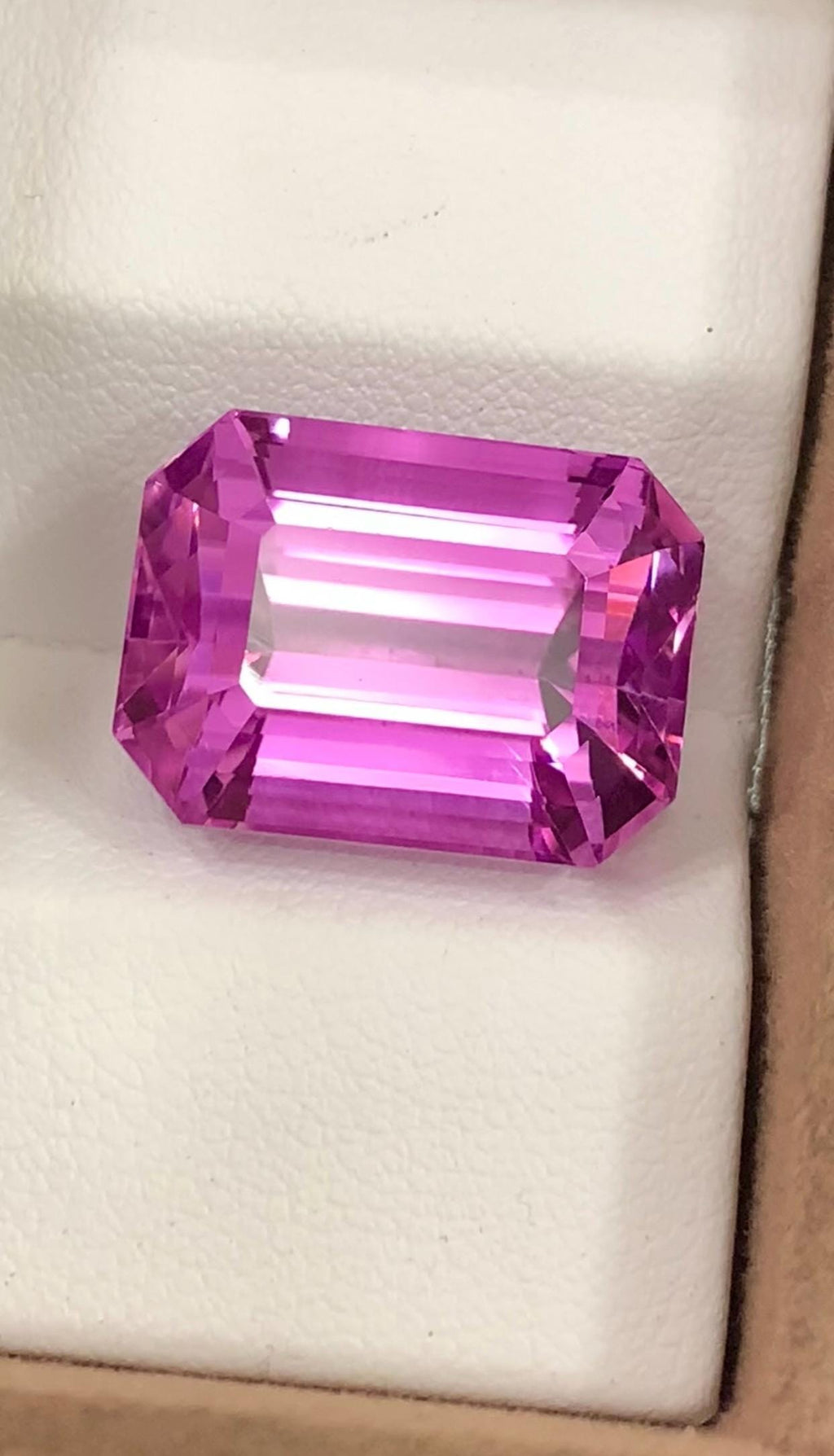 Pink Kunzite 28.35 Carat Emerald Cut Loose Gemstone from Afghanistan