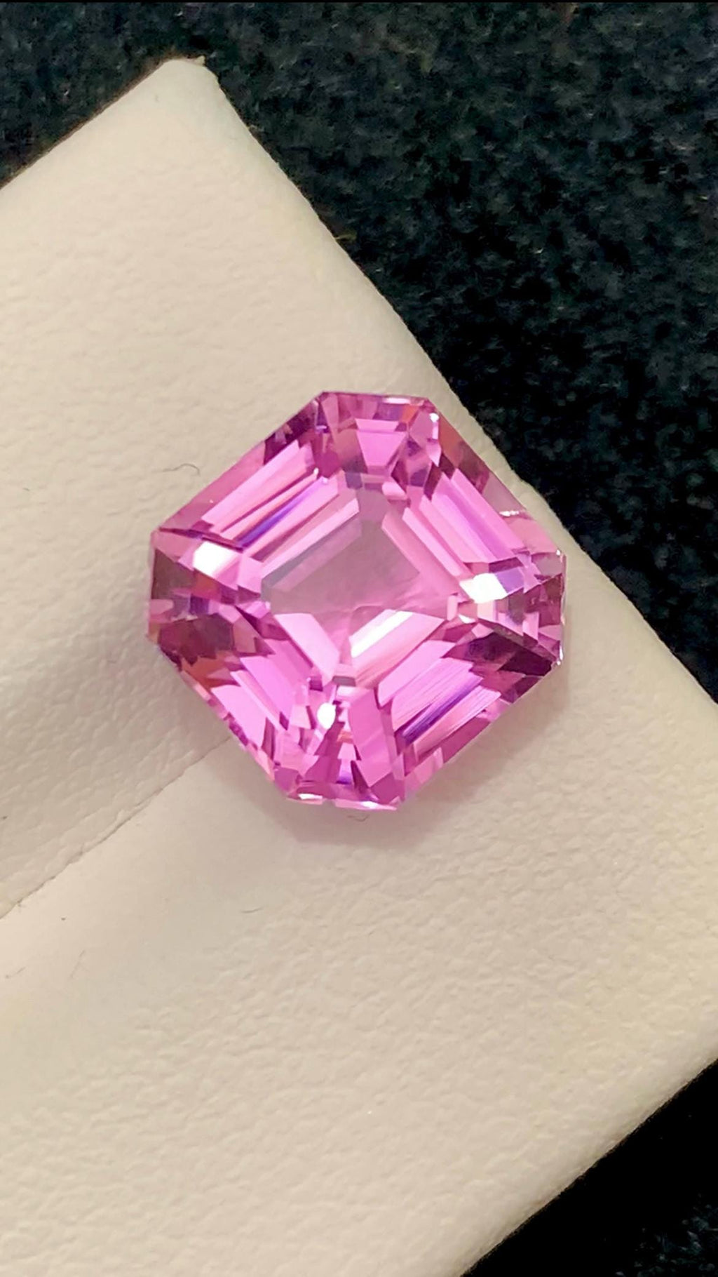 Pink Kunzite Gemstone: 6.90 CT Faceted Asscher Cut From Nuristan Afghanistan