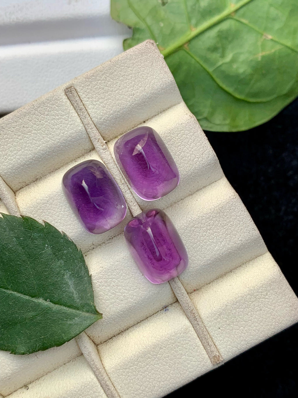 Deep Purple Amethyst Sugarloaf Cabochon Set - 17.90 Carat