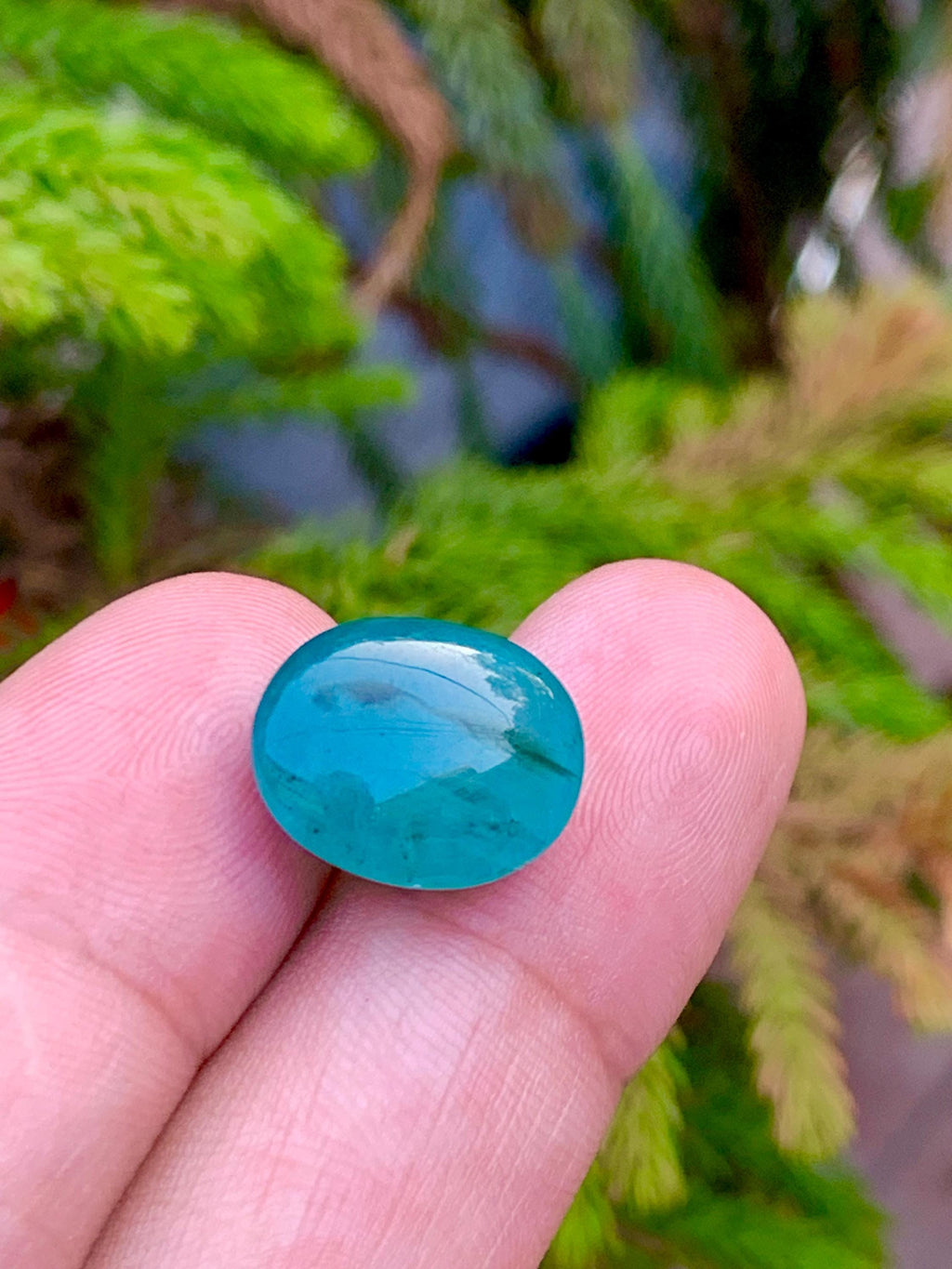 Grandidierite Gemstone Cabochon: Rare Bluish-Green Jewelry Stone, 13.15 CT