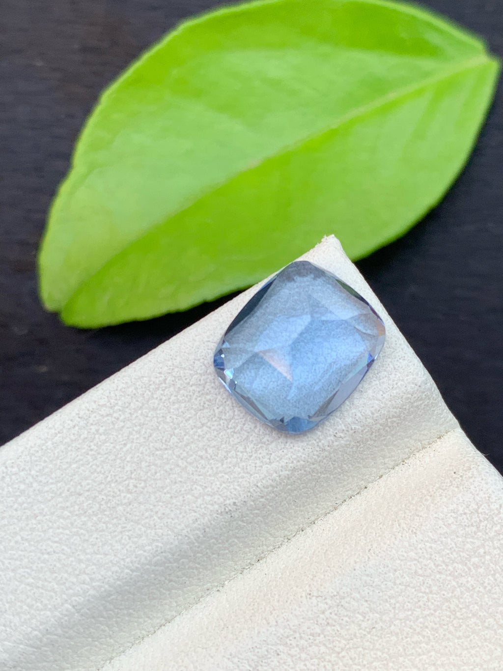 Santa Maria Blue Aquamarine Gemstone: Faceted Cushion Cut, 3.95 Carats