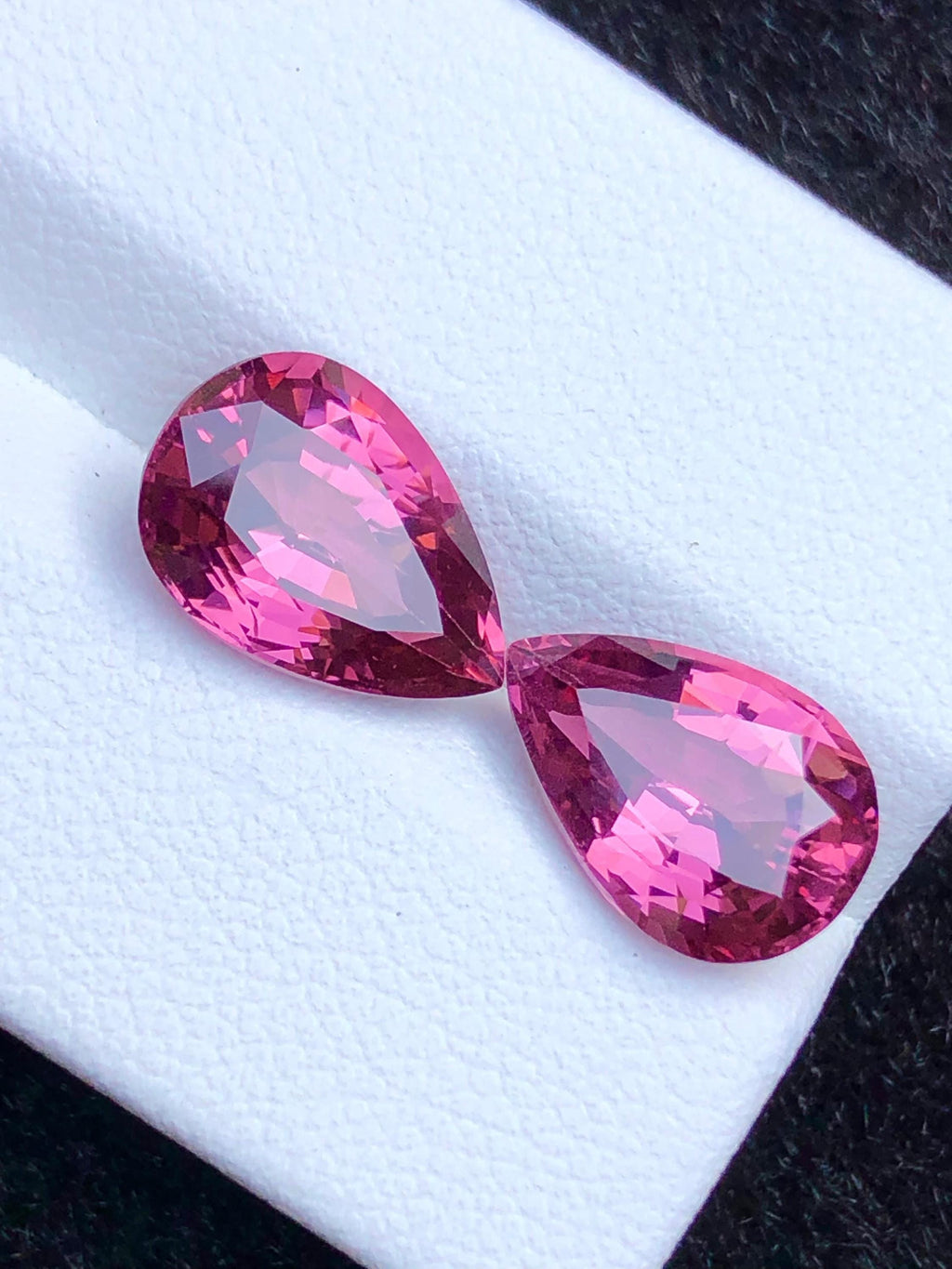 Spinel Pair 7.50 Ct Pear Cut Top Grade Pink Spinel From Badakhshan Afghanistan