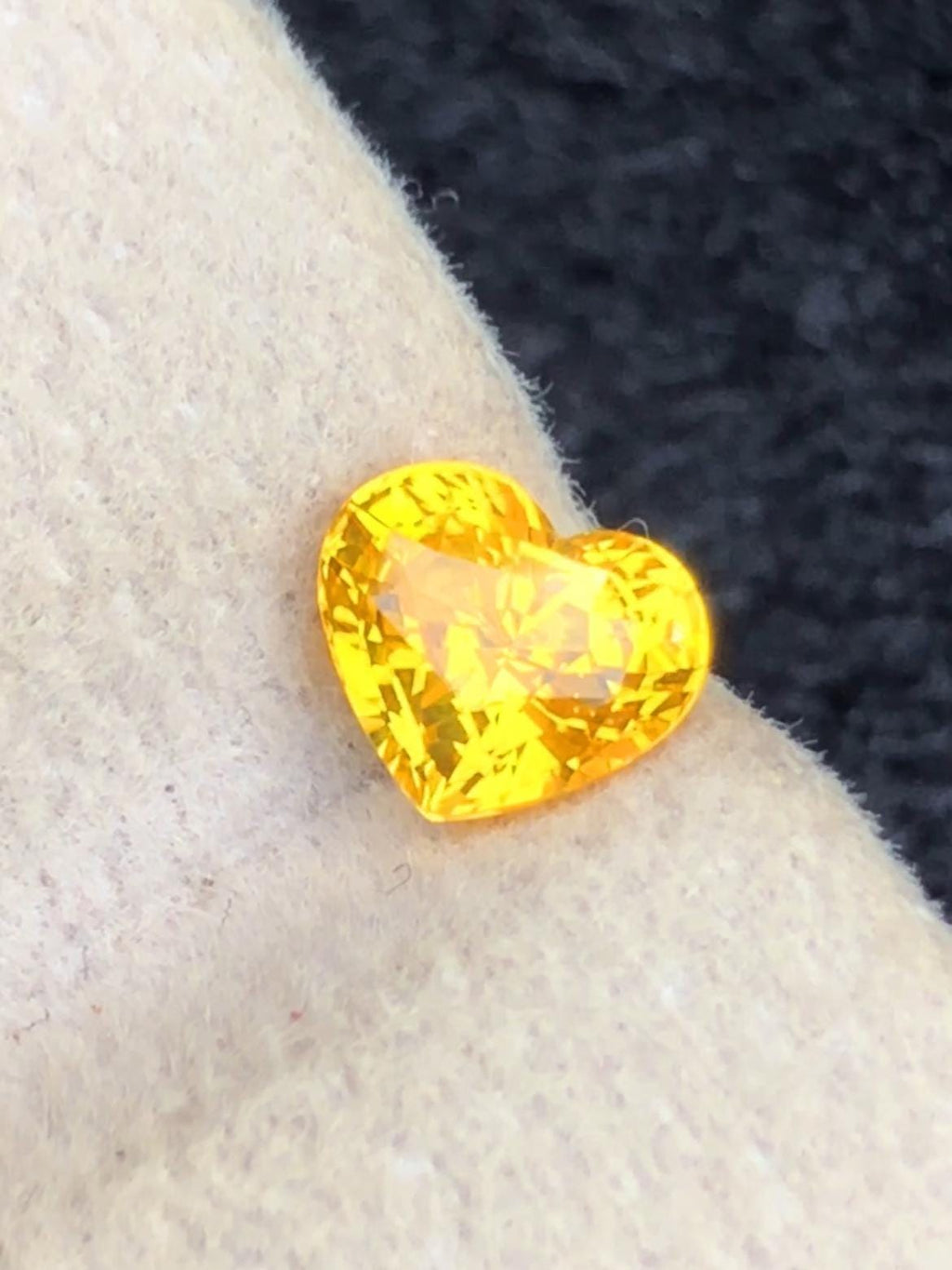Yellow Sapphire 1.11ct Heart Cut • Vibrant Sri Lankan Gem