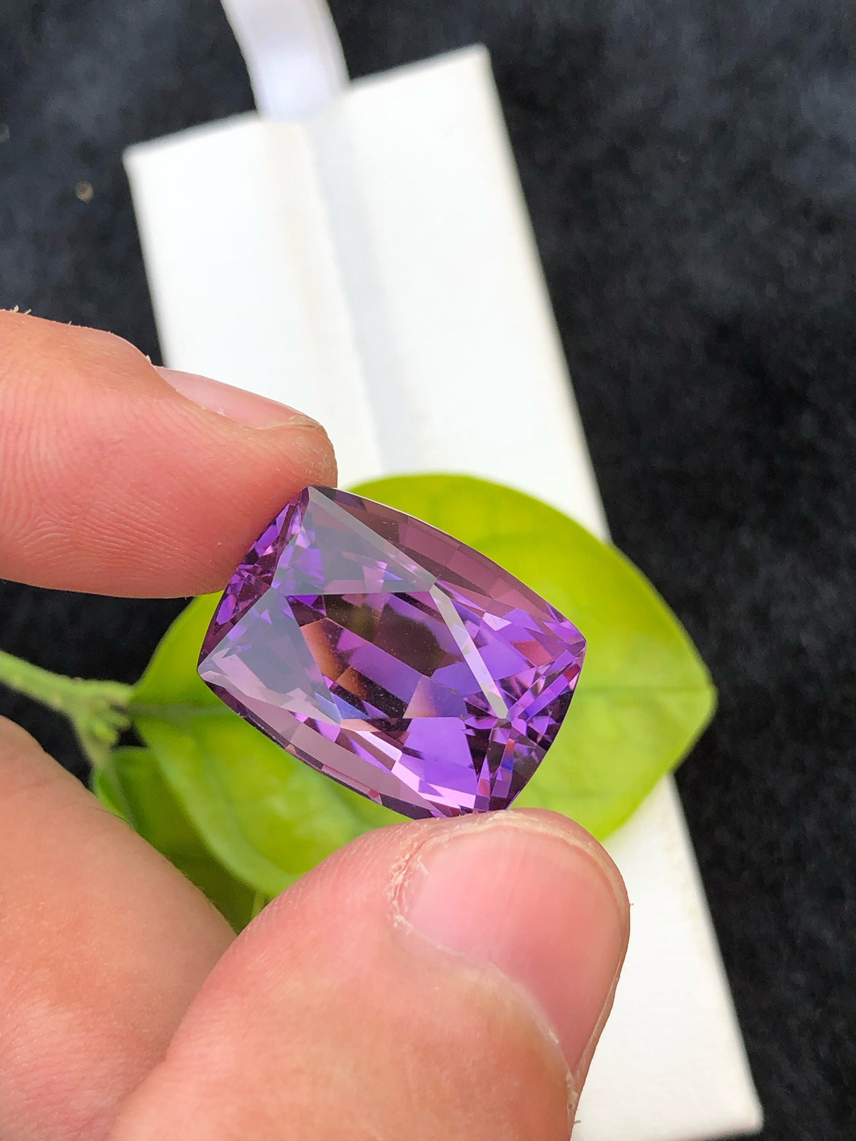 Fancy Cut Amethyst Gemstone: Deep Purple Jewelry Stone (22.95 CT)