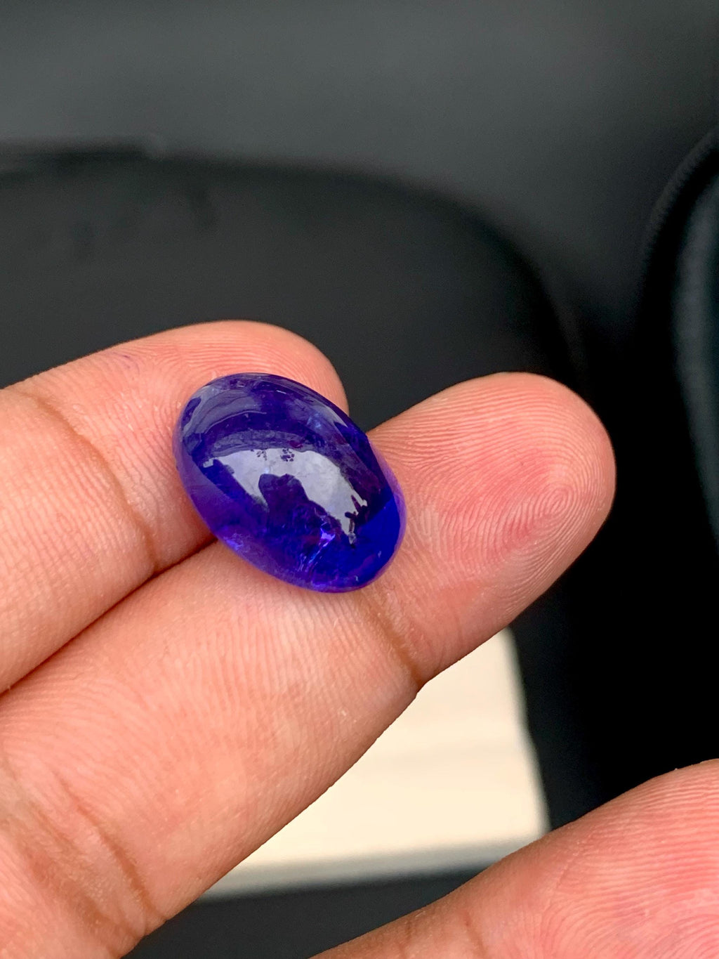 AAA Tanzanite Cabochon: 14.65 Carat Loose Gemstone - December Birthstone