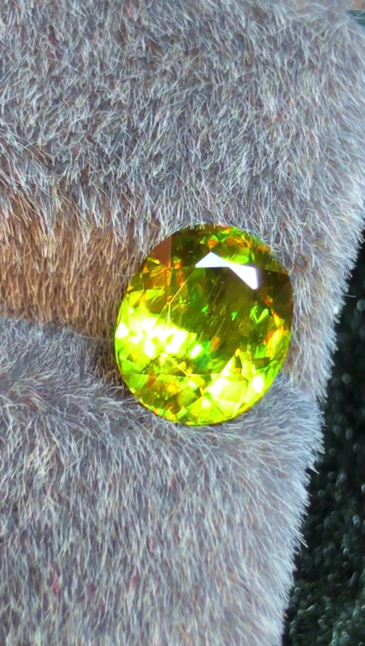 Chrome Sphene 2.10ct Oval Cut | Skardu Pakistan