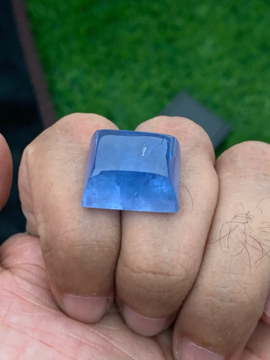Santa Maria Aquamarine Cabochon: Deep Blue Gemstone, 34.00 CT