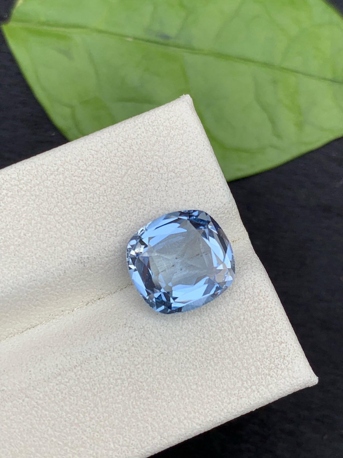 Santa Maria Blue Aquamarine Gemstone: 3.80 Carat Cushion Cut