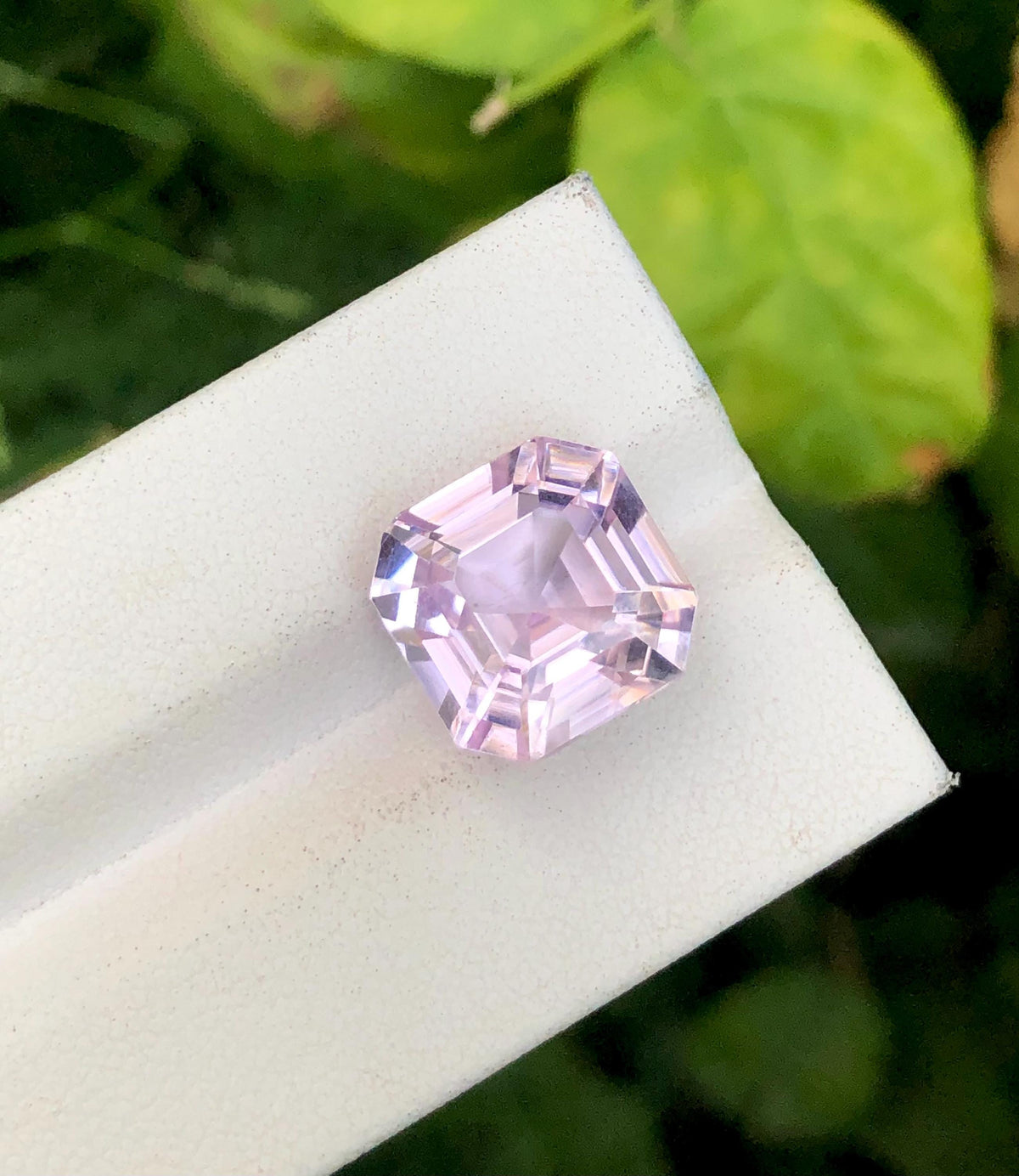 Pink Kunzite 11.95ct Asscher Octagonal Cut – Sparkling Afghan Gemstone