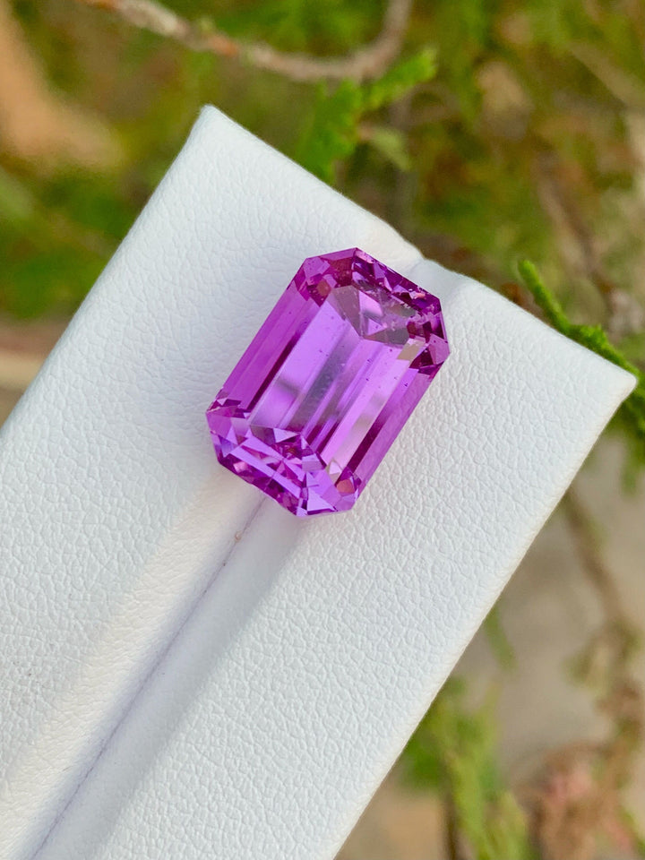 Lilac Kunzite Stone For Jewelry Making, Pink Kunzite Gemstone, 16.15 CT