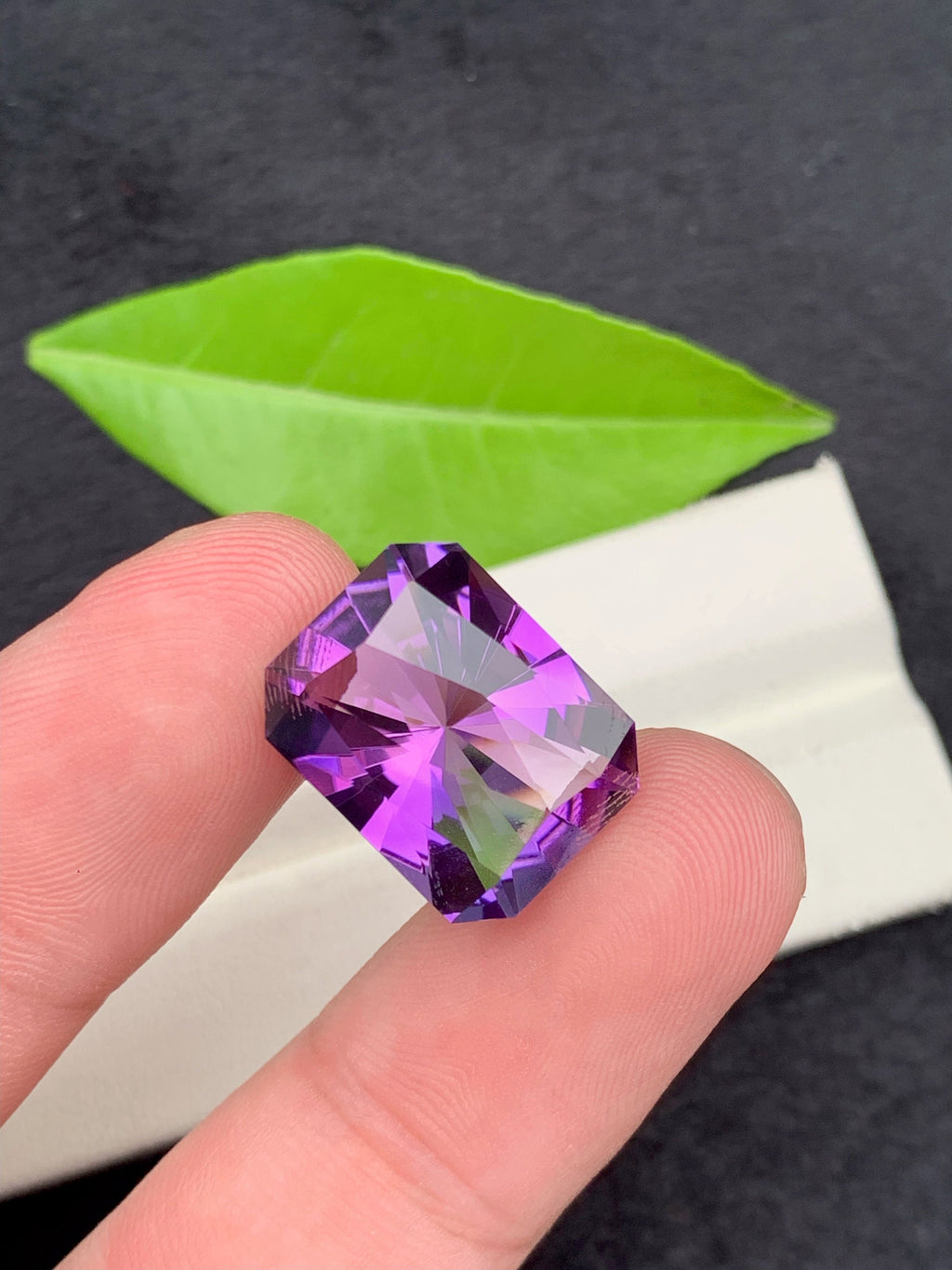 Custom Cut Pink Purple Amethyst Gemstone, 23.05 CT Flawless Loose Gem