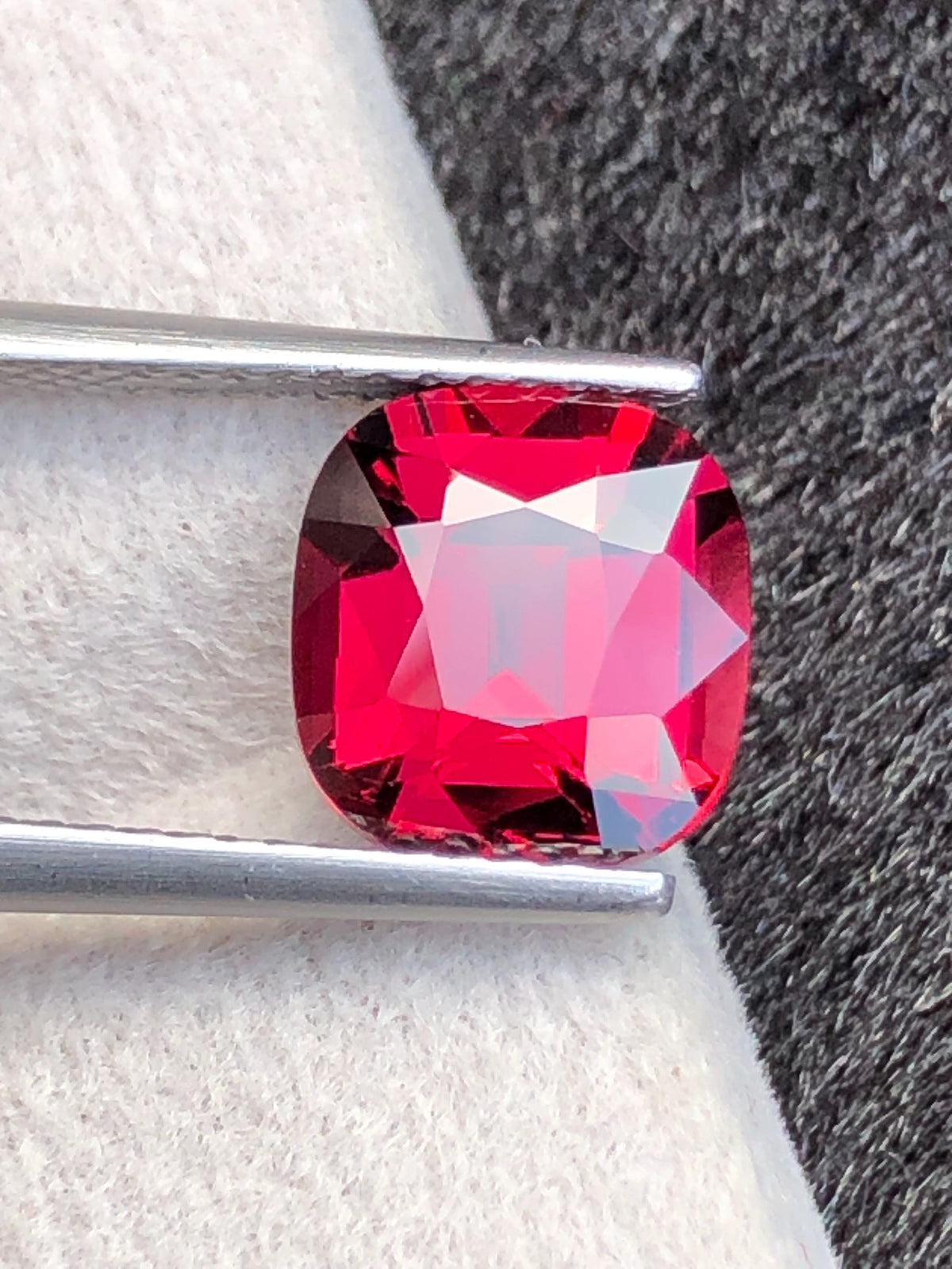 Rhodolite Garnet 3.17ct Cushion Cut – Tanzanian Gemstone