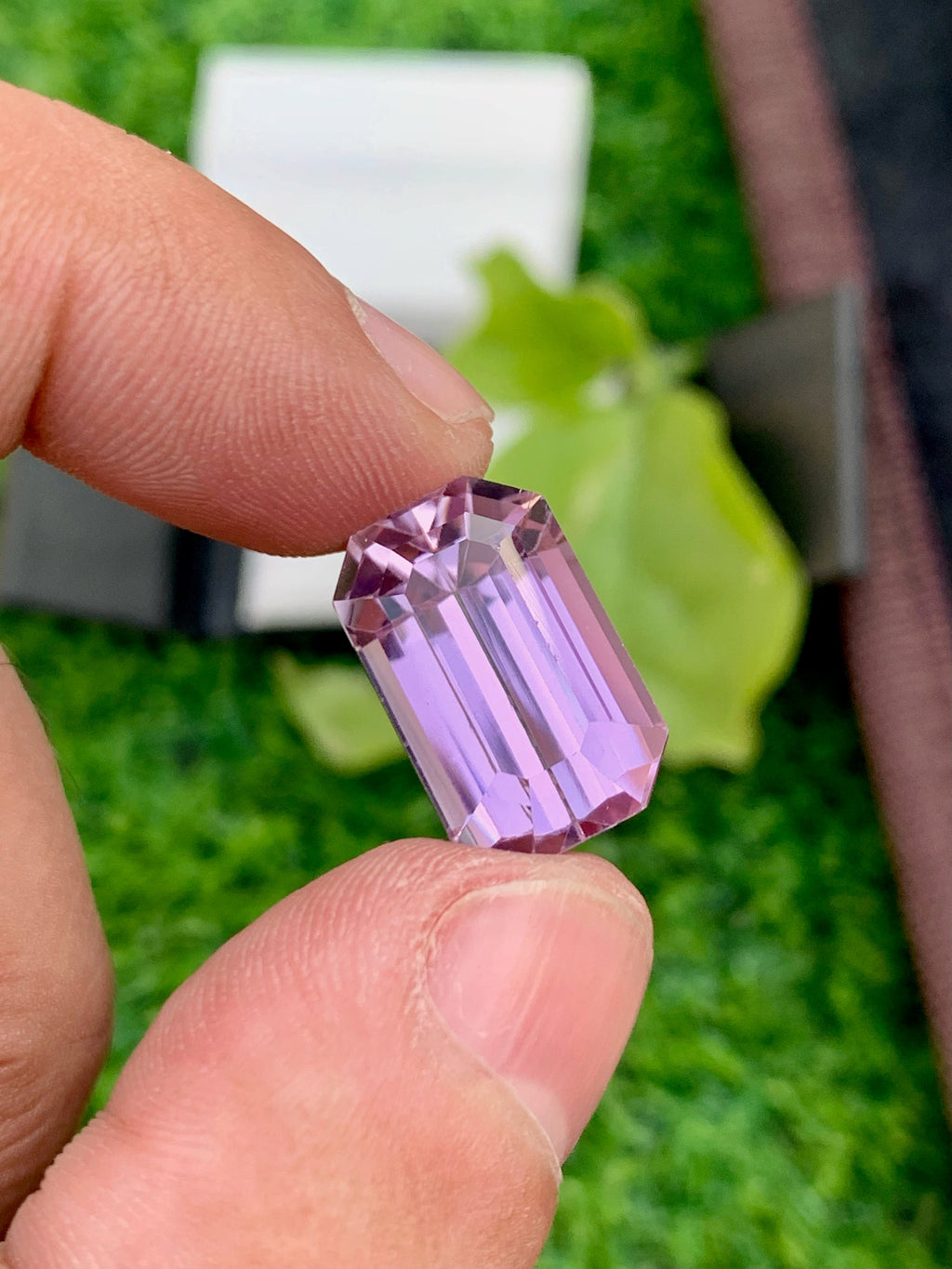 Natural Pink Kunzite Gemstone: Emerald Cut, 19.25 Carat