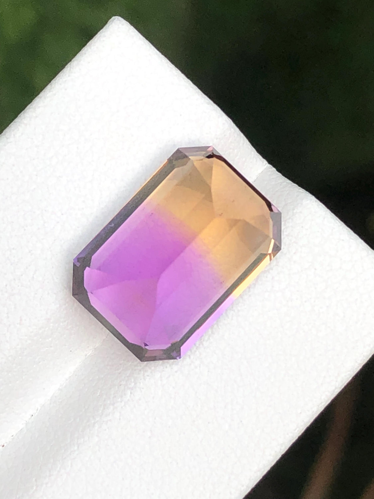 Ametrine 10.10 ct Emerald Cut • Bi-Color Gemstone from Bolivia