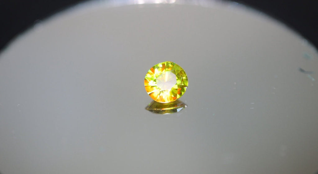1.35 Carat Natural Chrome Sphene Gemstone: Nugget Green Sparkle