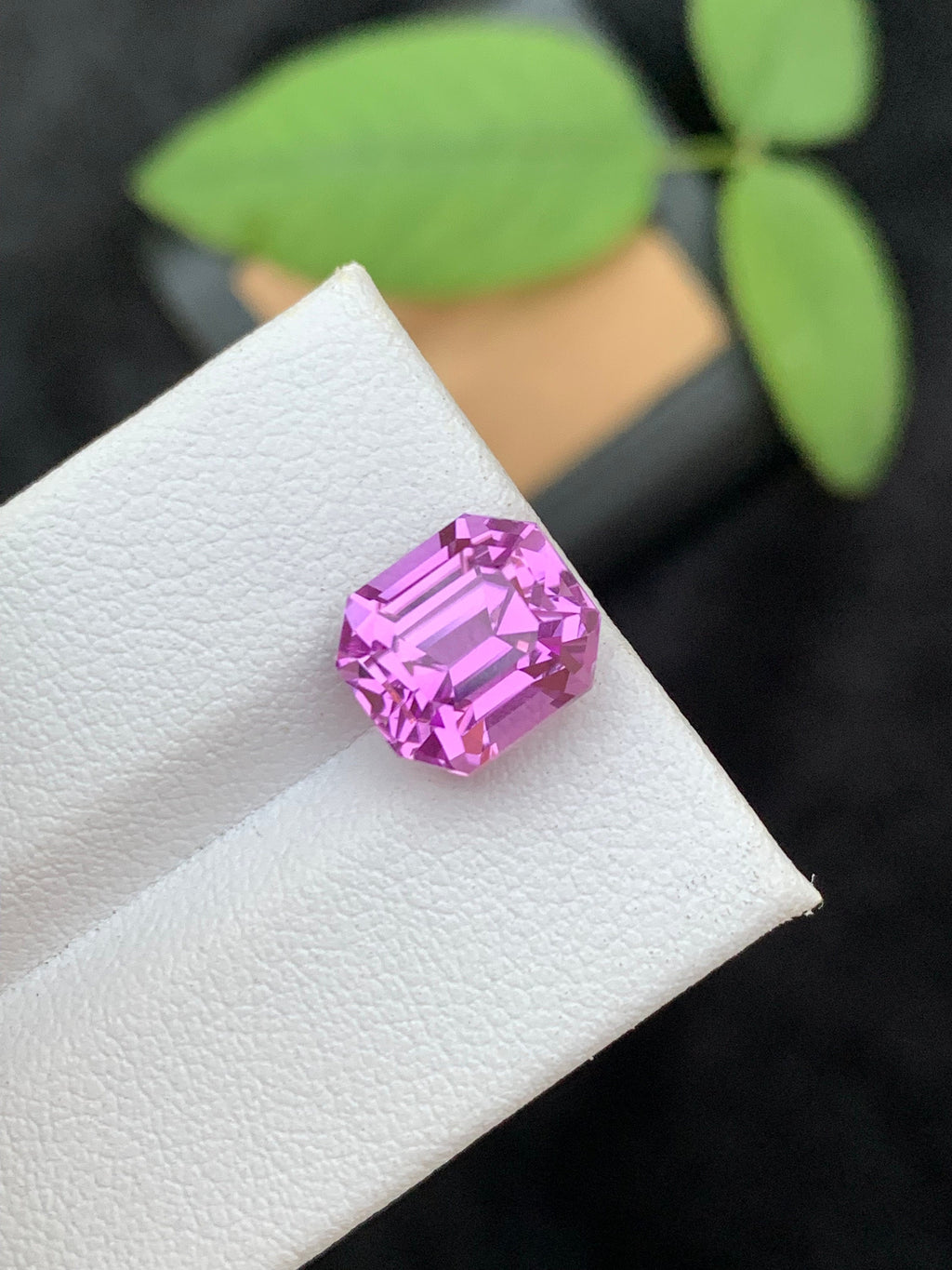 Magenta Pink Kunzite Gemstone: 5.60 CT Octagon Cut, October Birthstone