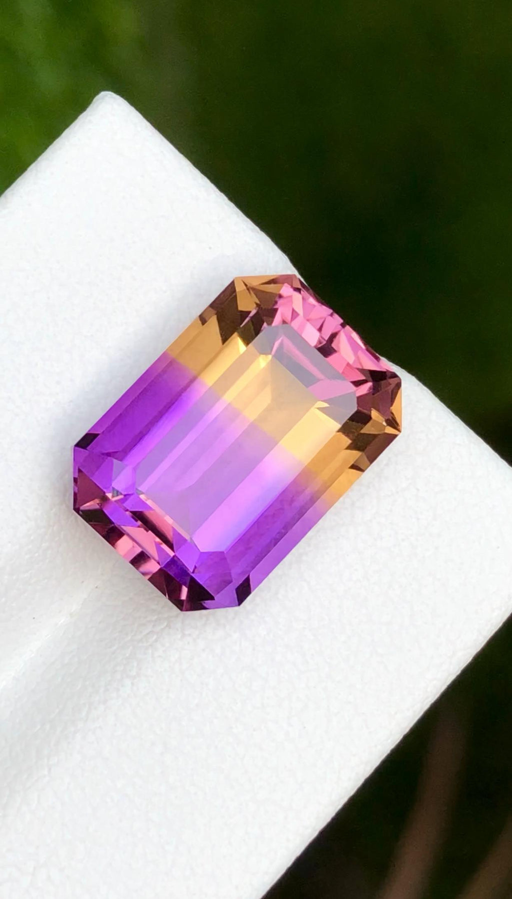 Ametrine 10.10 ct Emerald Cut • Bi-Color Gemstone from Bolivia