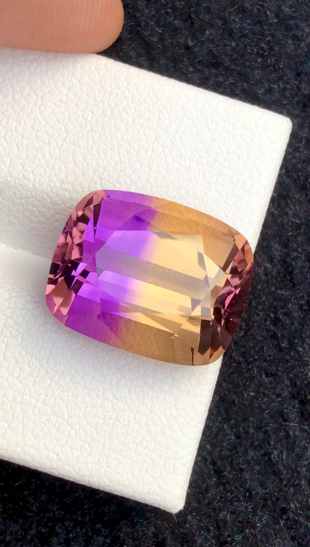Bi-Color Ametrine 10.70ct Cushion Cut – Gemstone from Brazil