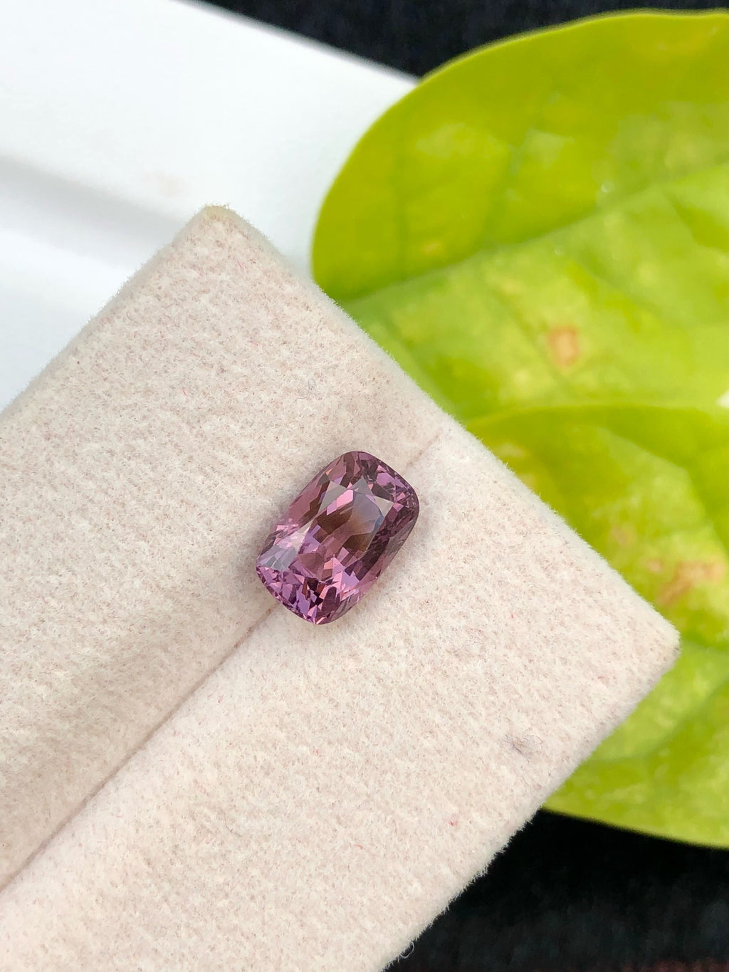2.10 CT Purplish Pink Spinel Loose Gemstone: Cushion Cut, Afghanistan Origin