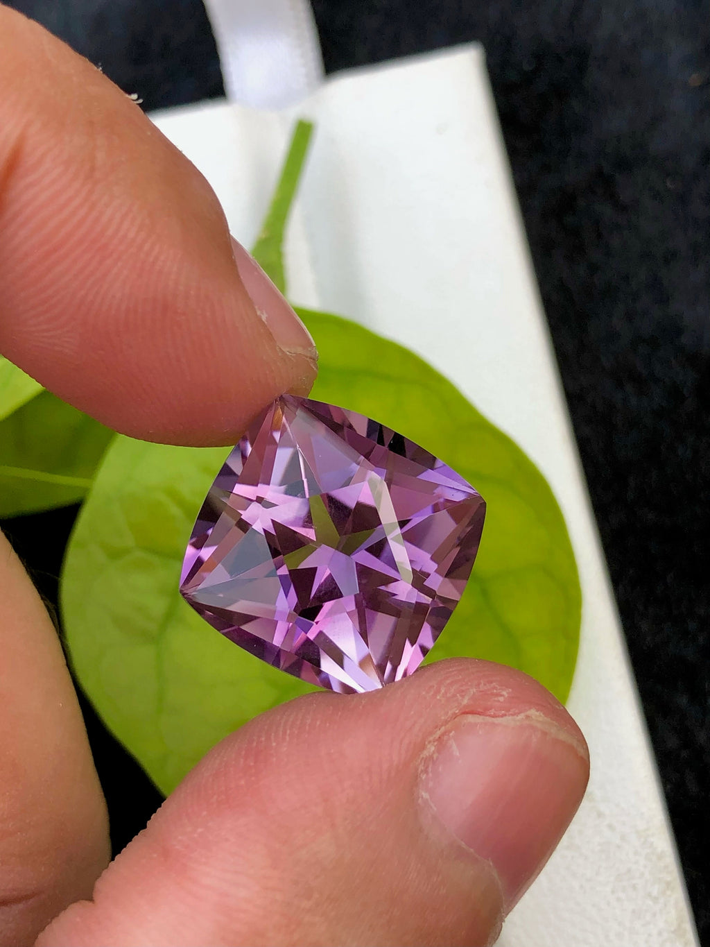 Fancy Cut Amethyst Gemstone: Natural Purple Ring Stone, 14.25 CT