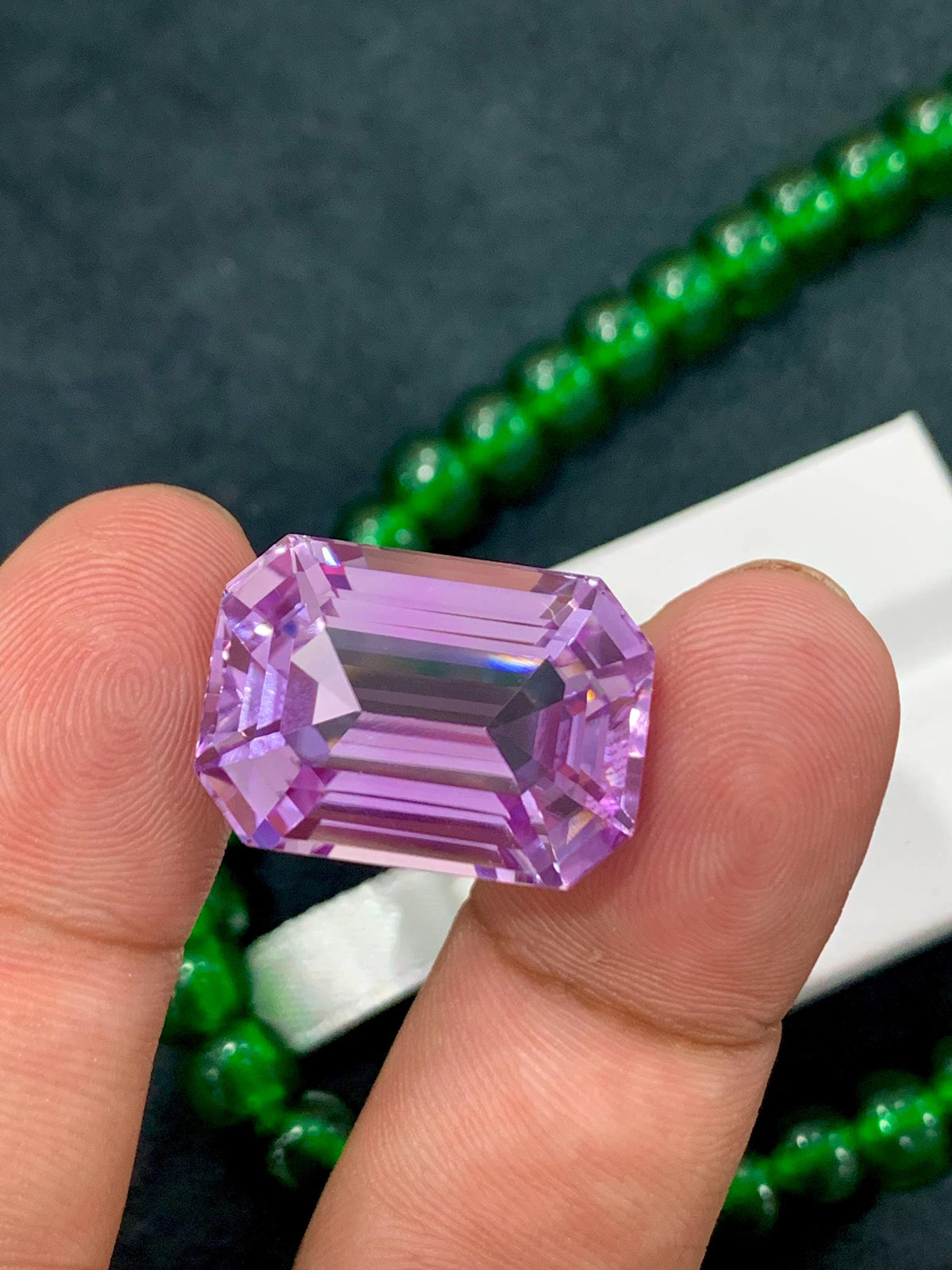 Pink Kunzite 33.80ct Octagonal Emerald Cut Gem – Sparkling Afghan Gemstone