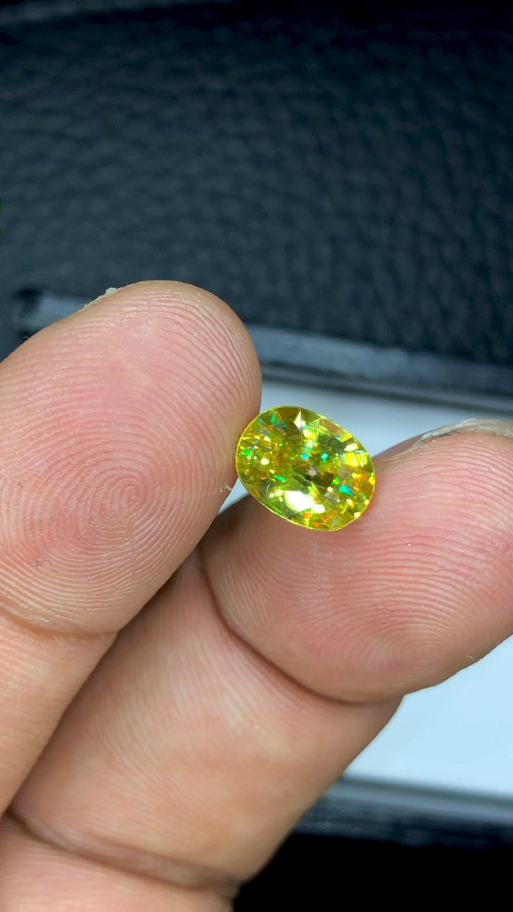 1.70 CT Oval Cut Sphene Gemstone: Natural Titanite from Himalayan Range