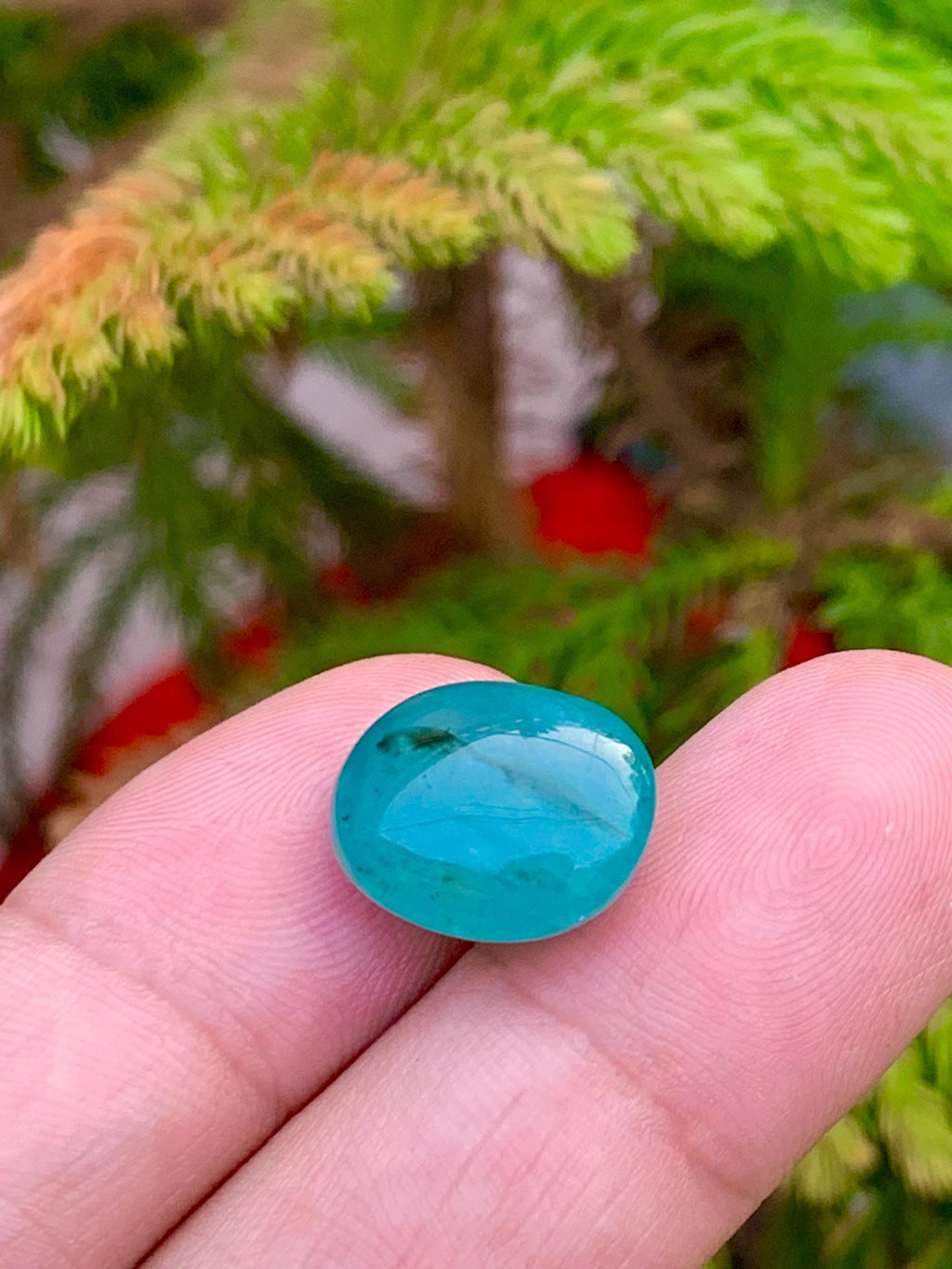 Grandidierite Gemstone Cabochon: Rare Bluish-Green Jewelry Stone, 13.15 CT