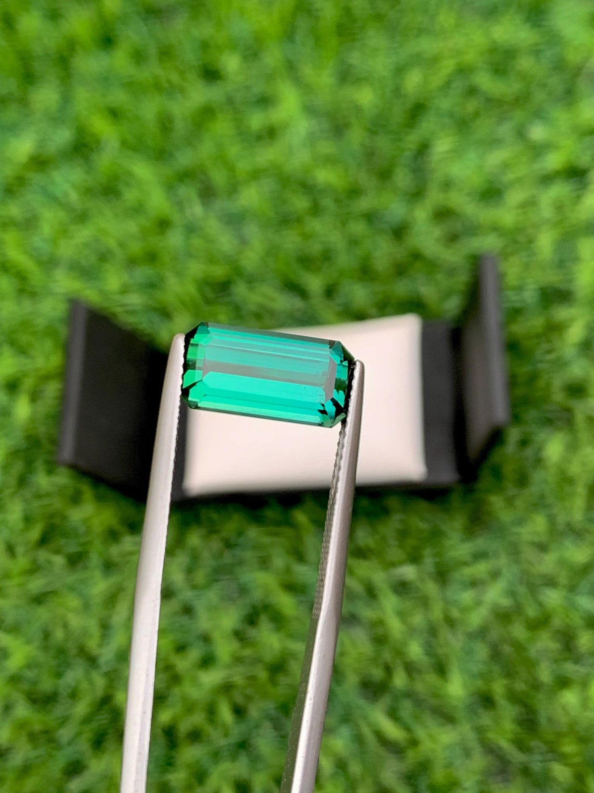Bluish Green Tourmaline Gemstone: Emerald Cut, 5.60 CT, Afghanistan Origin