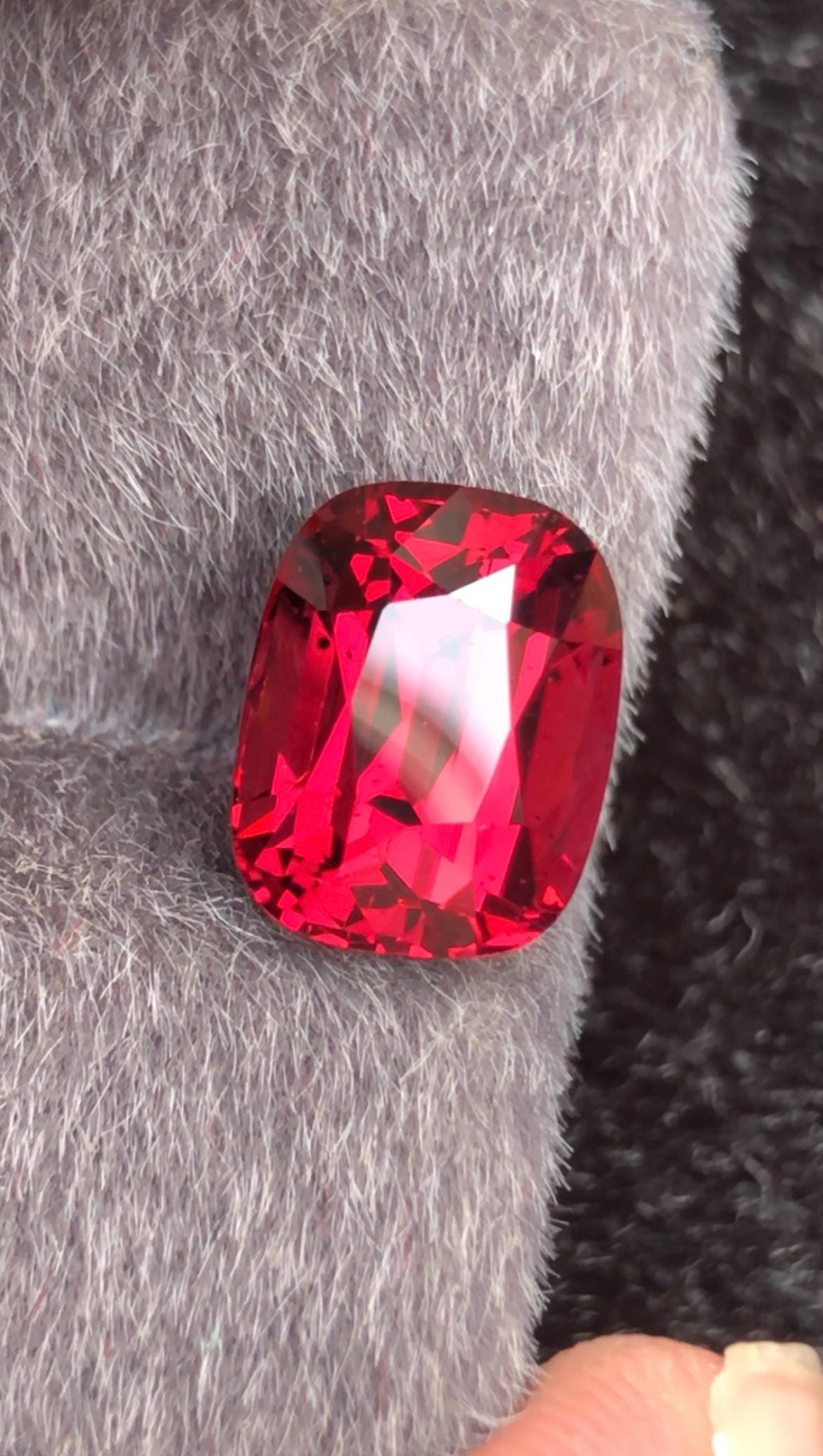 Rhodolite Garnet 3.71ct Cushion Cut Tanga Mine Tanzania Gemstone