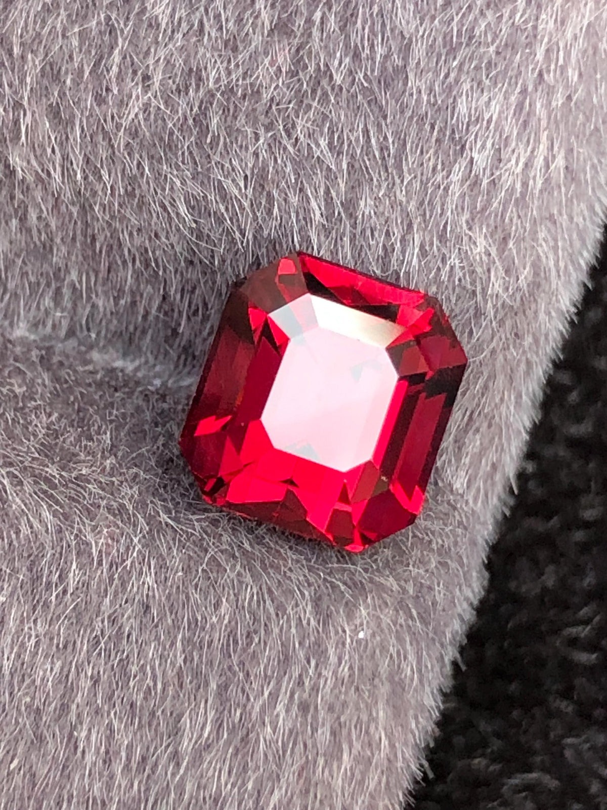 Rhodolite Garnet 3.05ct Emerald Cut Tanzania Gemstone