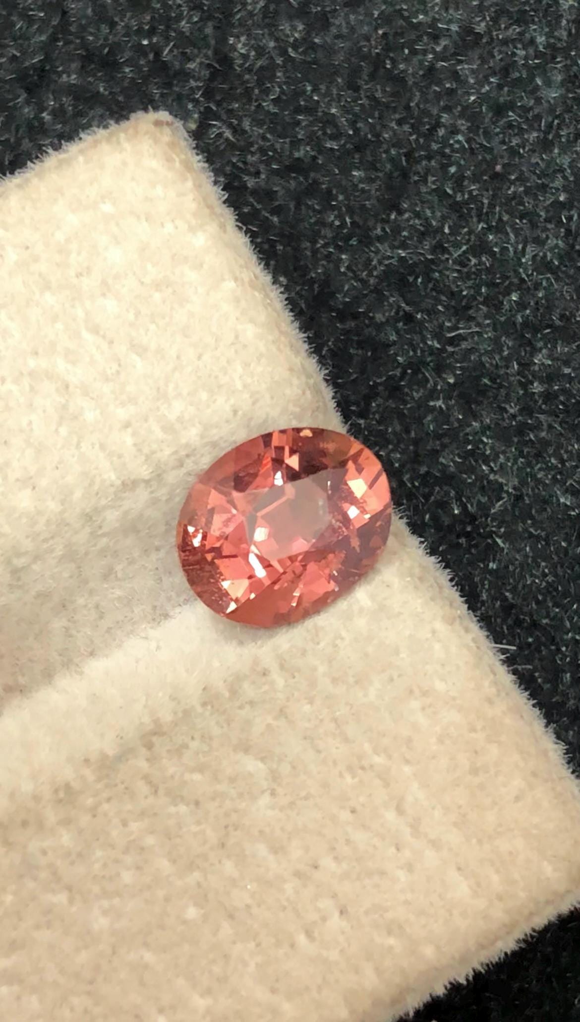 Natural Padparadscha Sapphire 1.81 ct Oval Cut , Madagascar – Lively Orange-Pink Glow With Certificate
