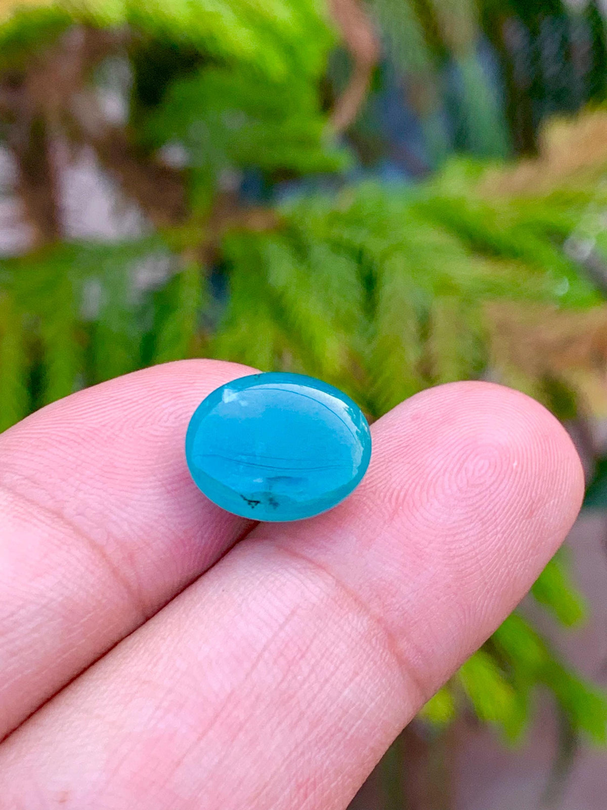 Grandidierite Cabochon: Rare Bluish-Green Gemstone, Madagascar Origin, 8.45 CT